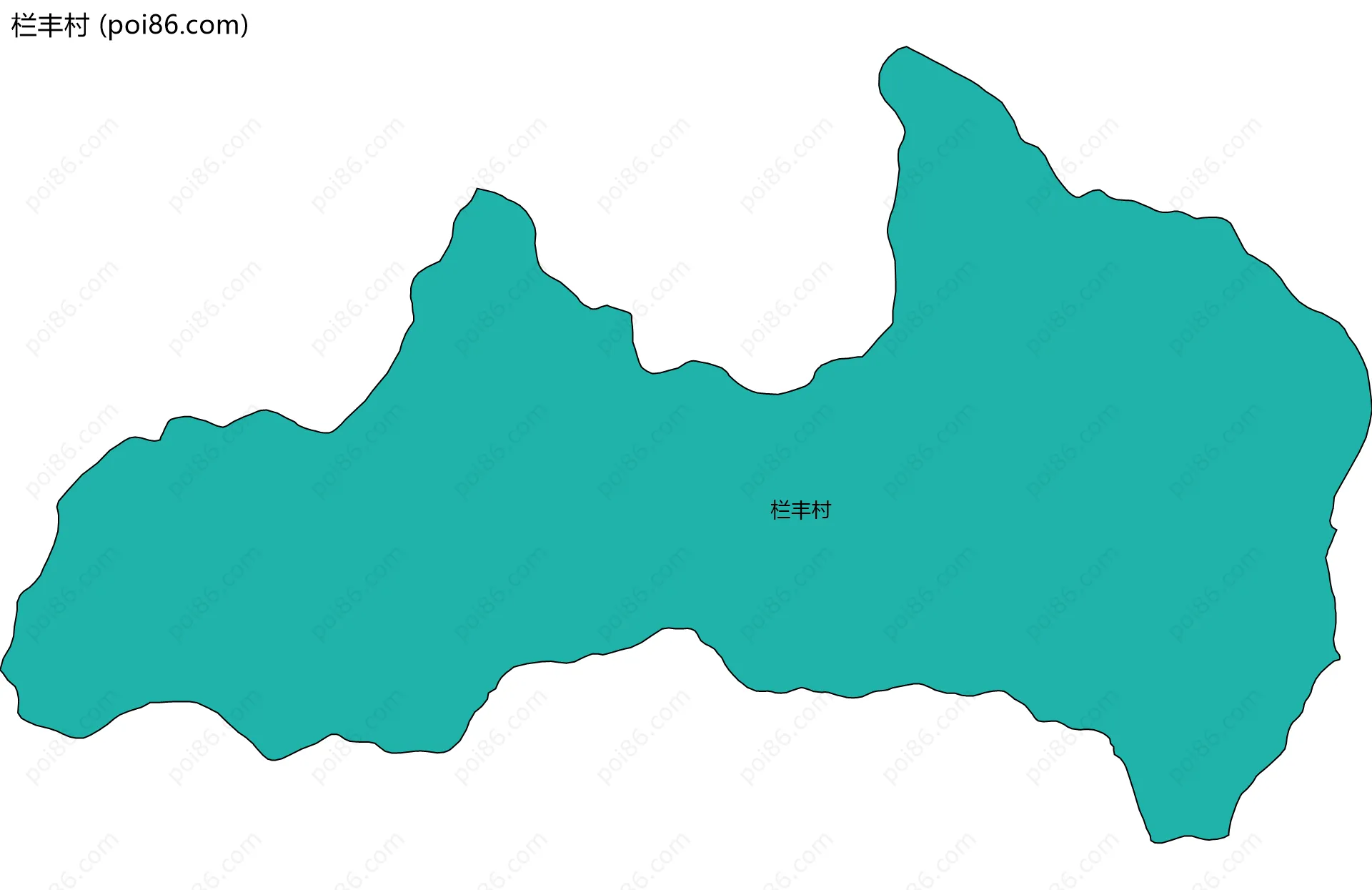 栏丰村边界地图