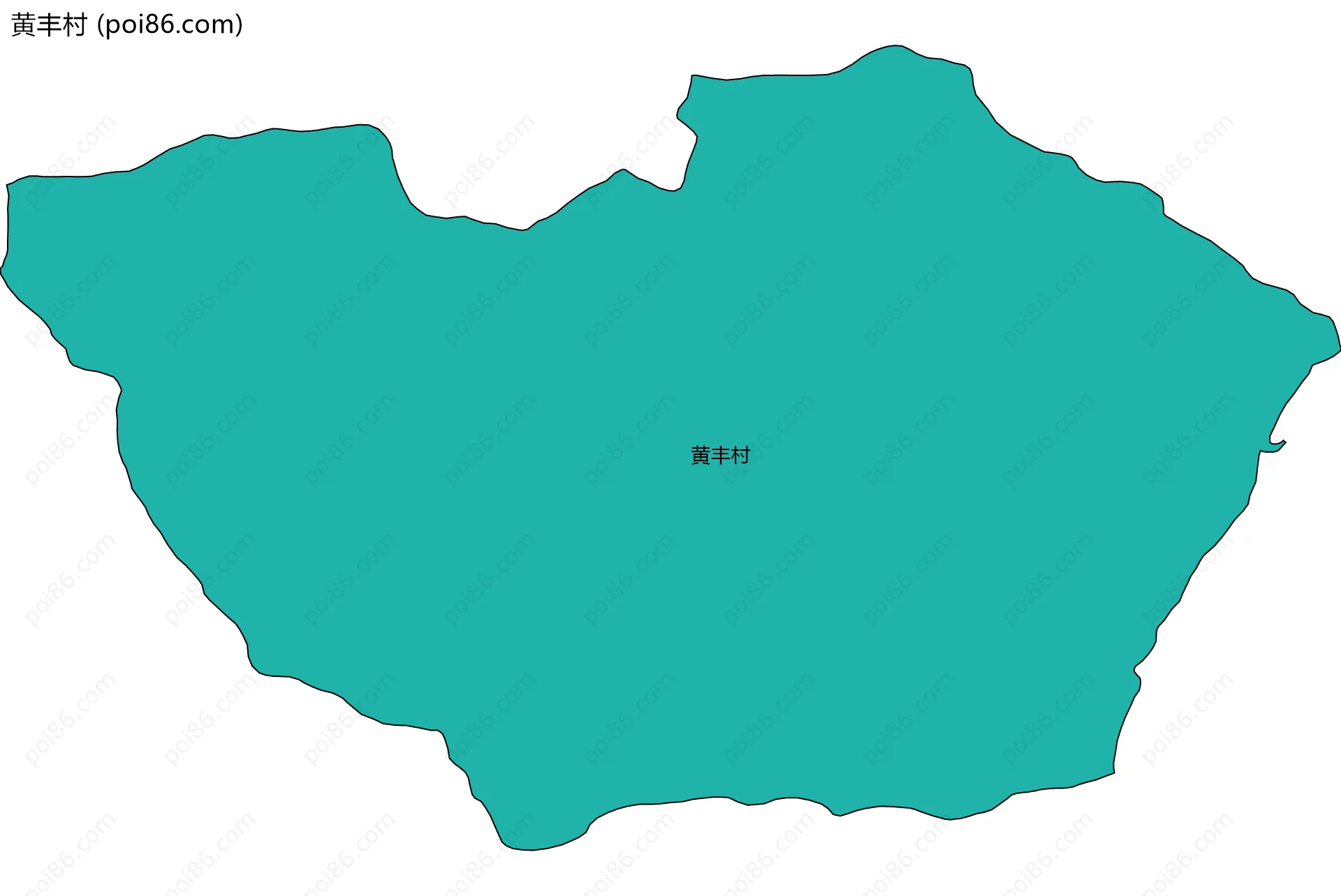 黄丰村边界地图