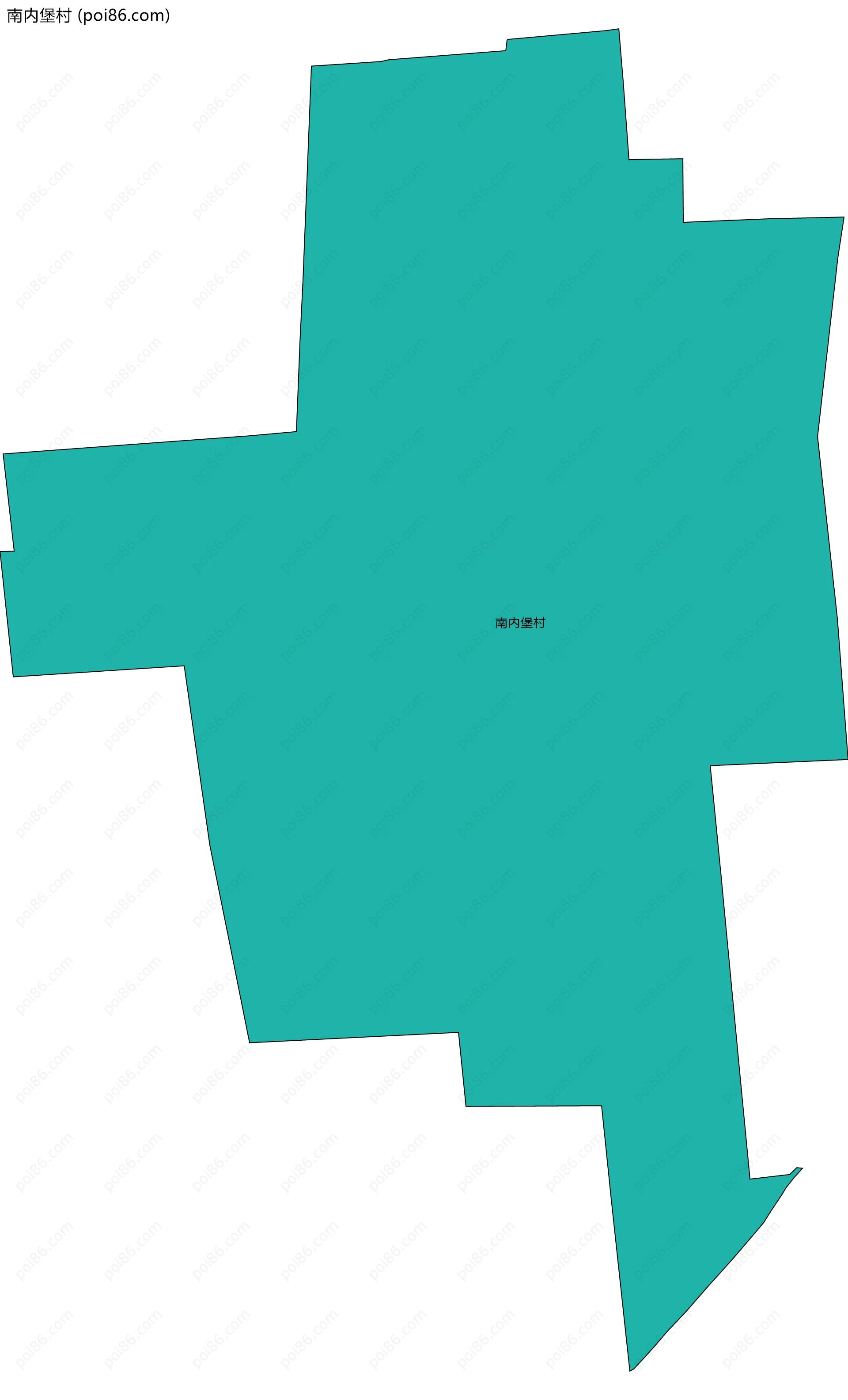 南内堡村边界地图