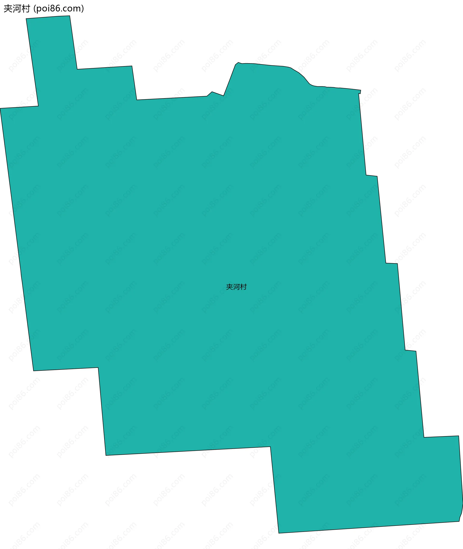 夹河村边界地图