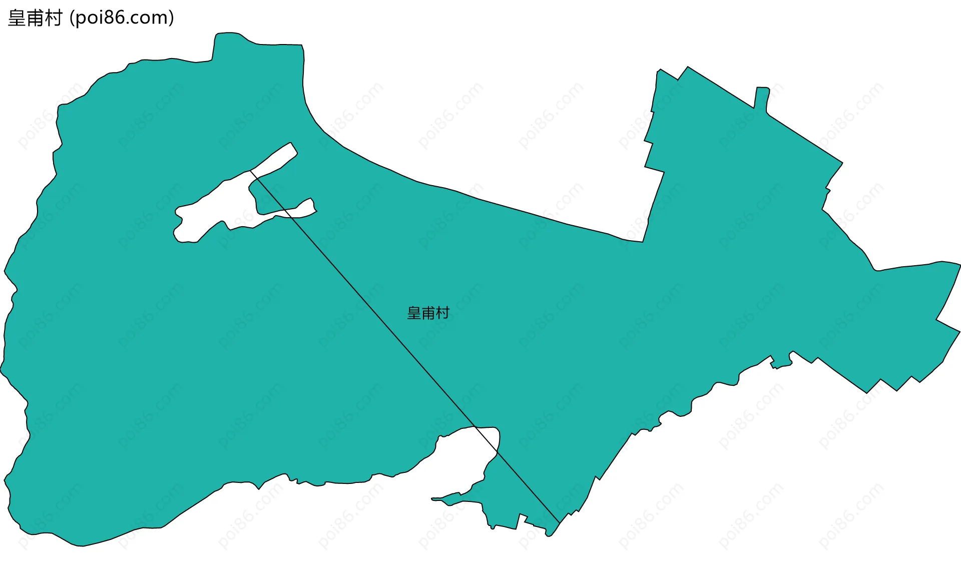 皇甫村边界地图