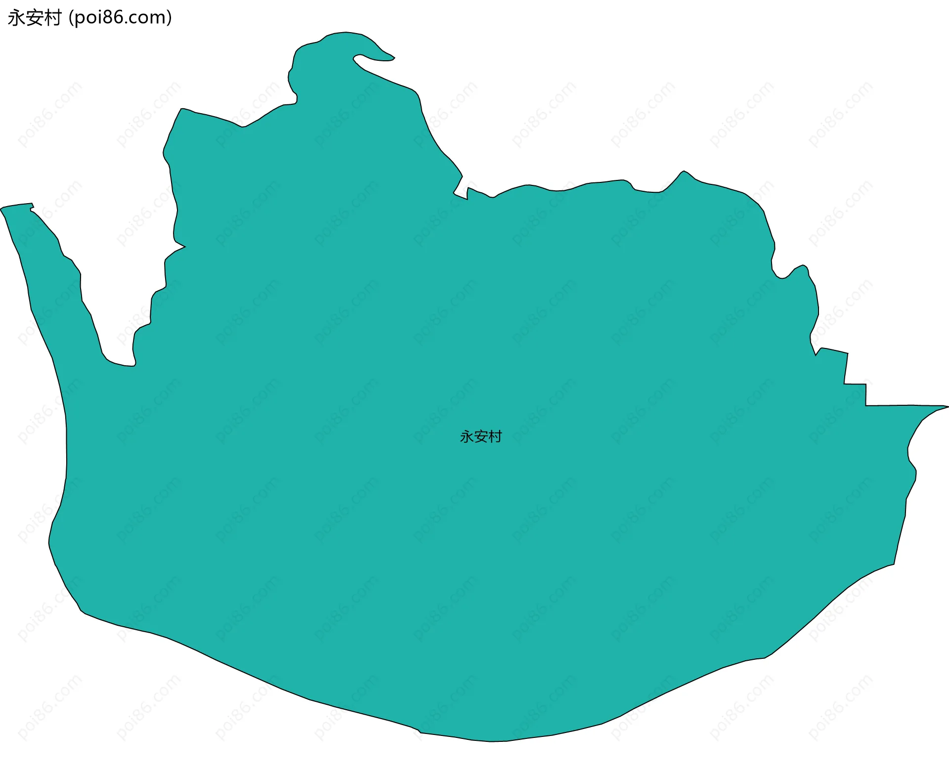 永安村边界地图