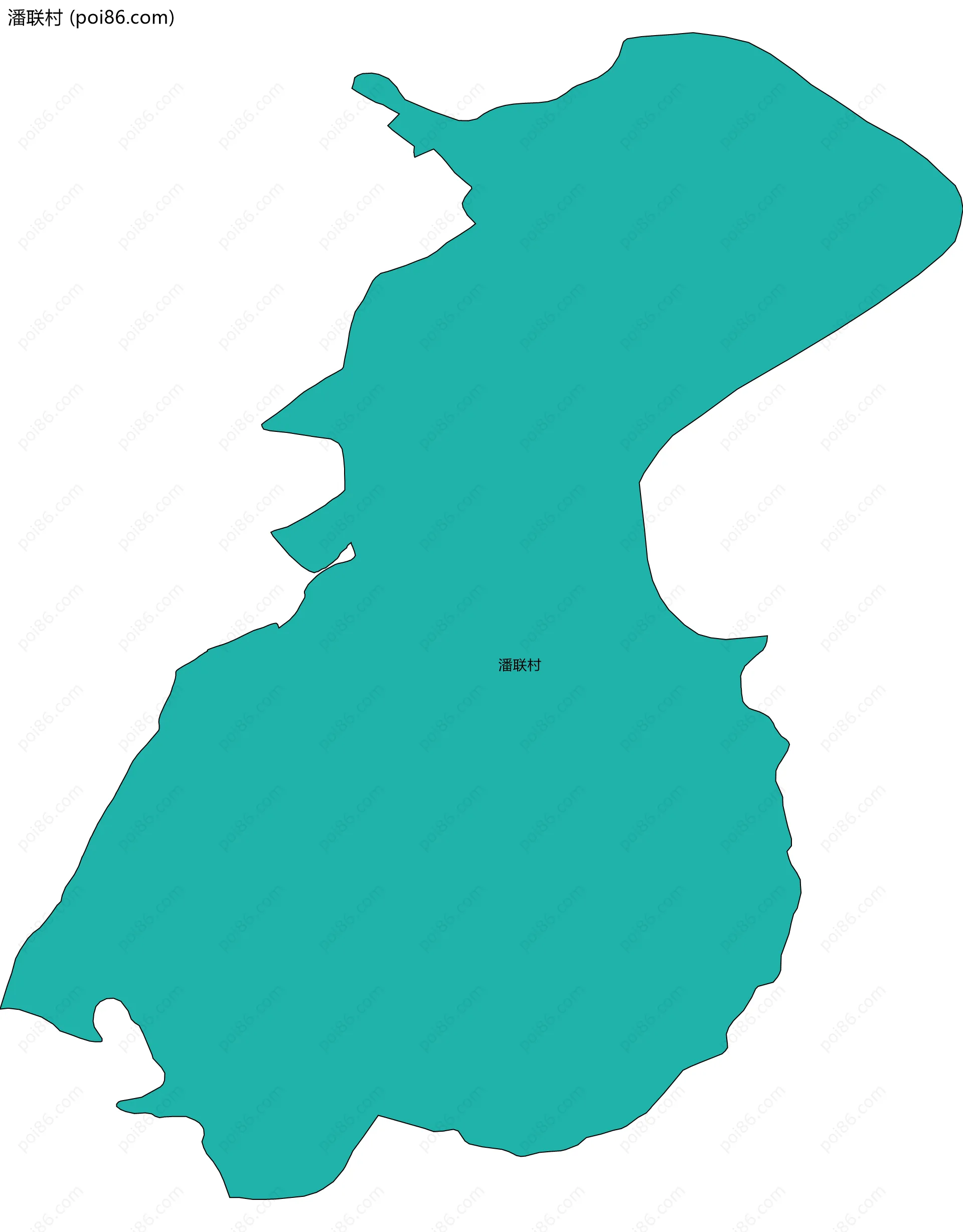 潘联村边界地图