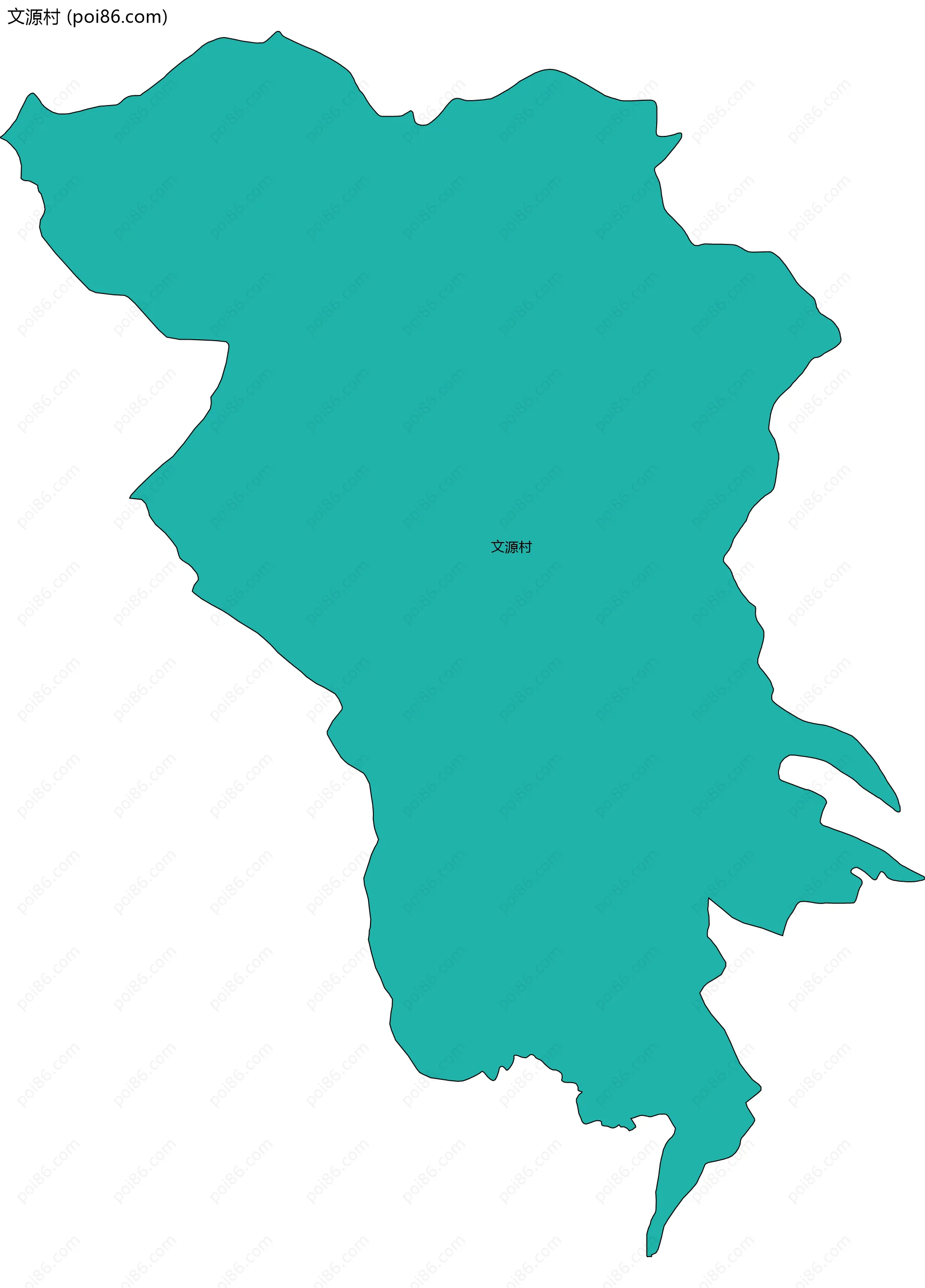 文源村边界地图