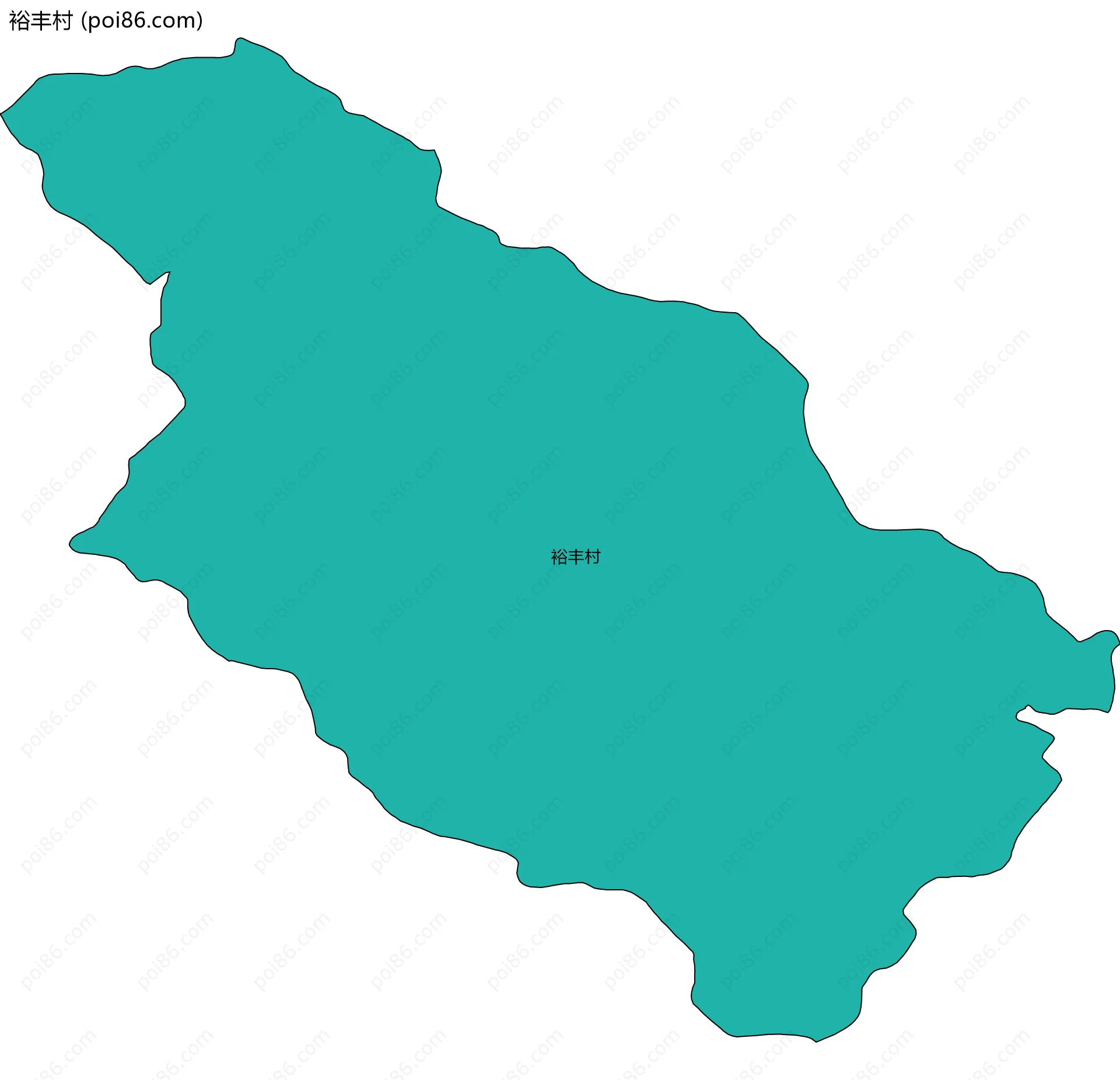 裕丰村边界地图