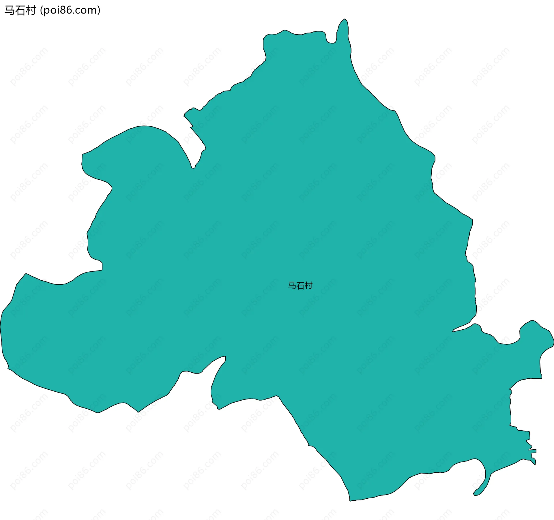 马石村边界地图