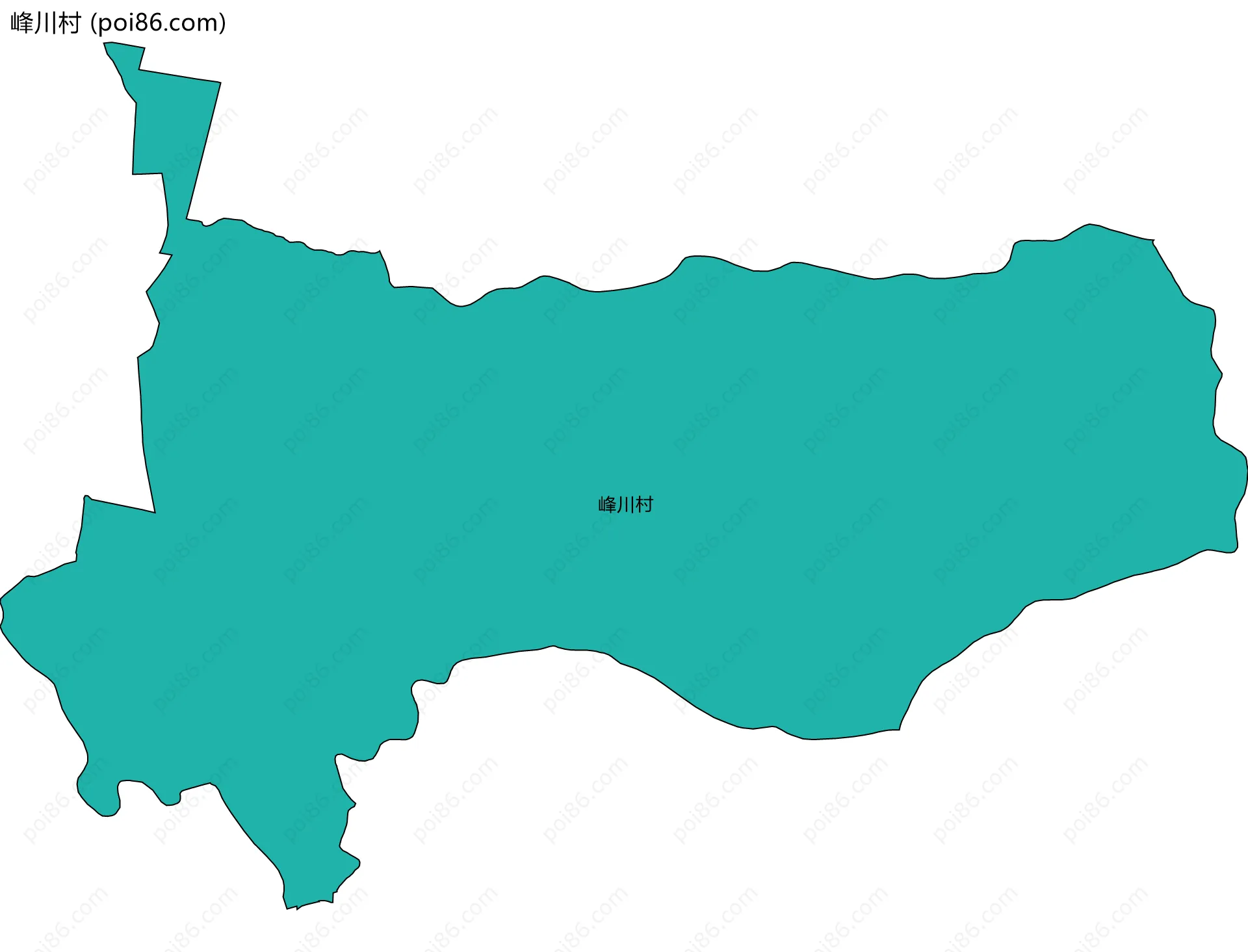 峰川村边界地图