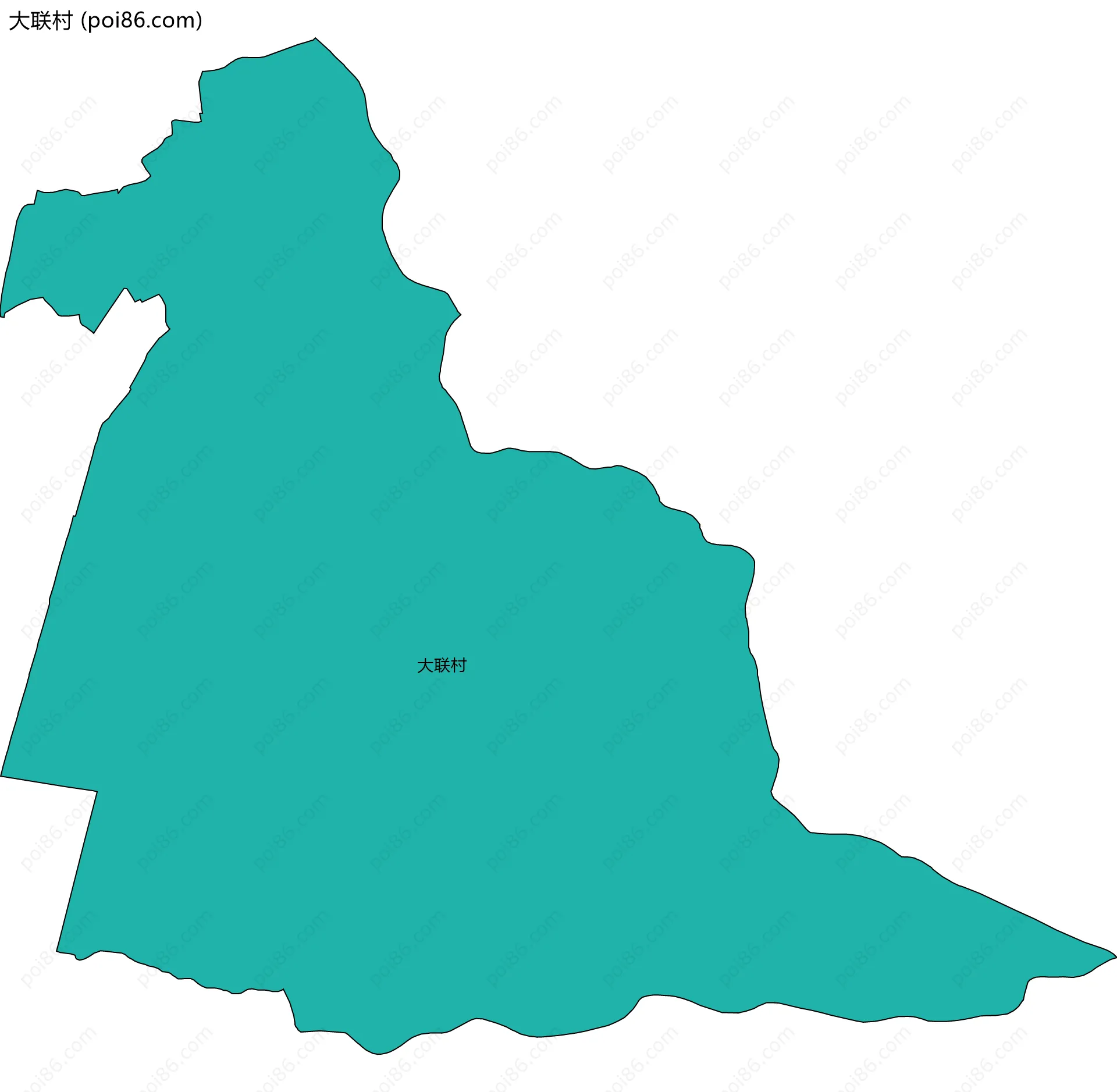 大联村边界地图