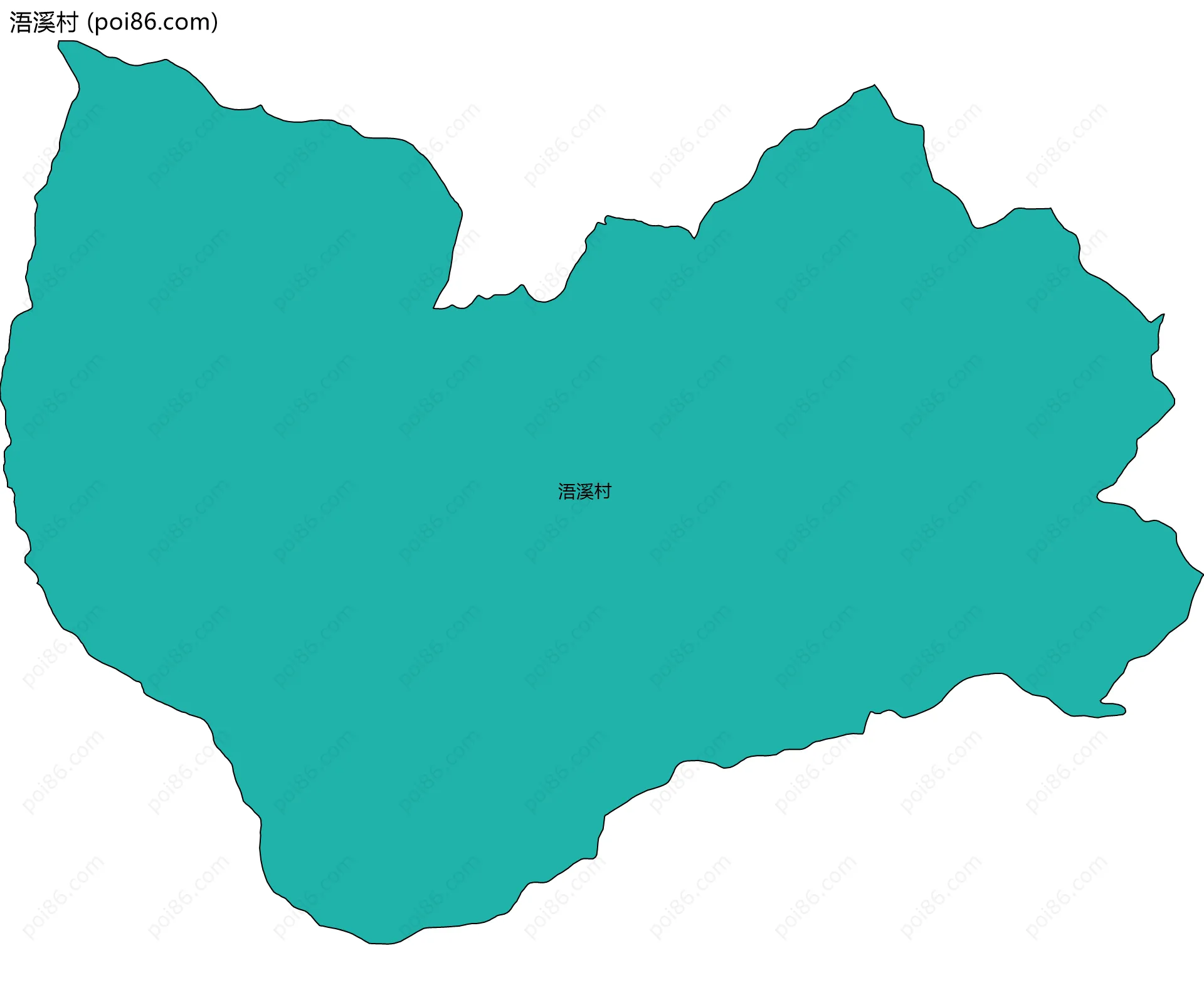 浯溪村边界地图
