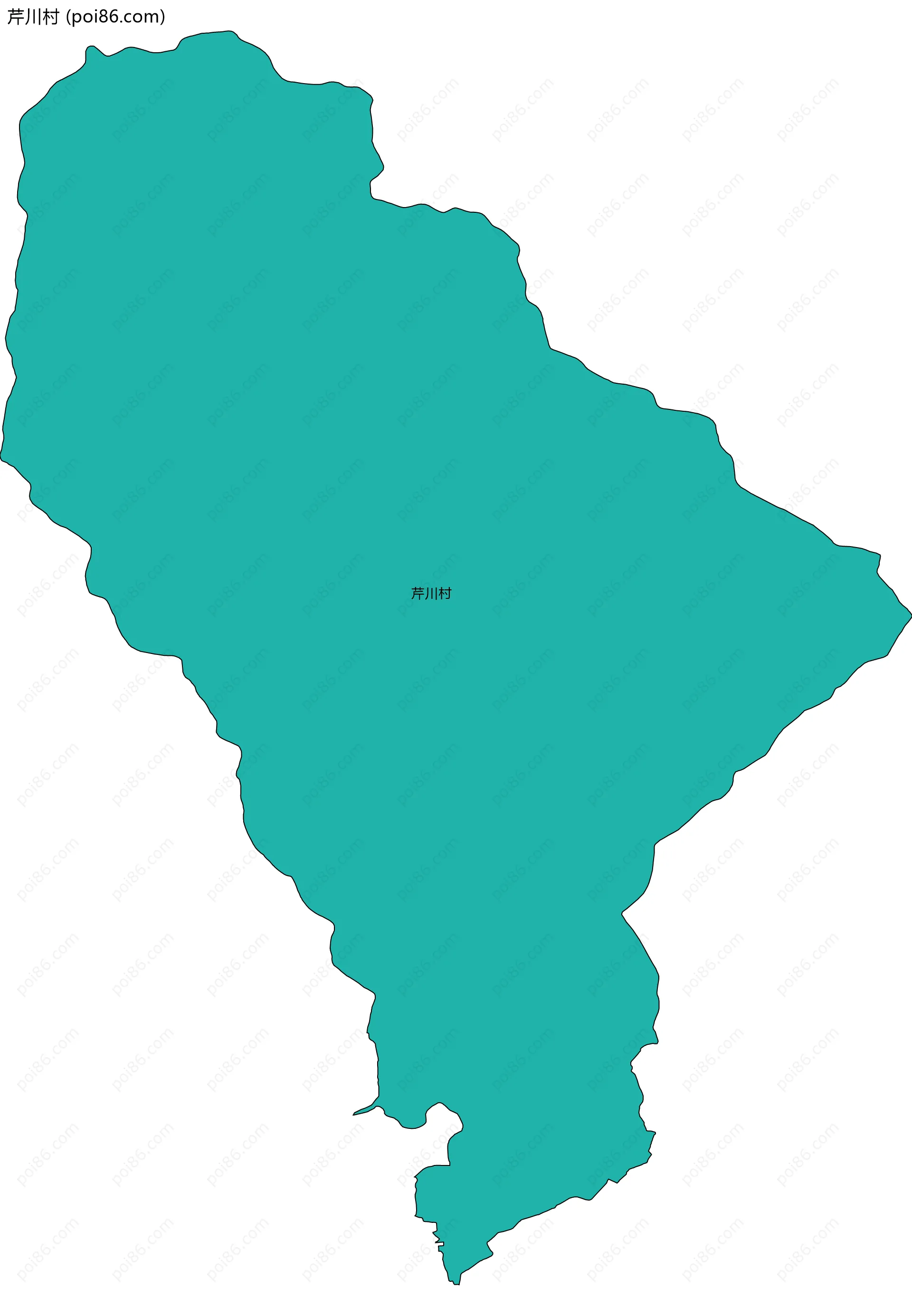 芹川村边界地图
