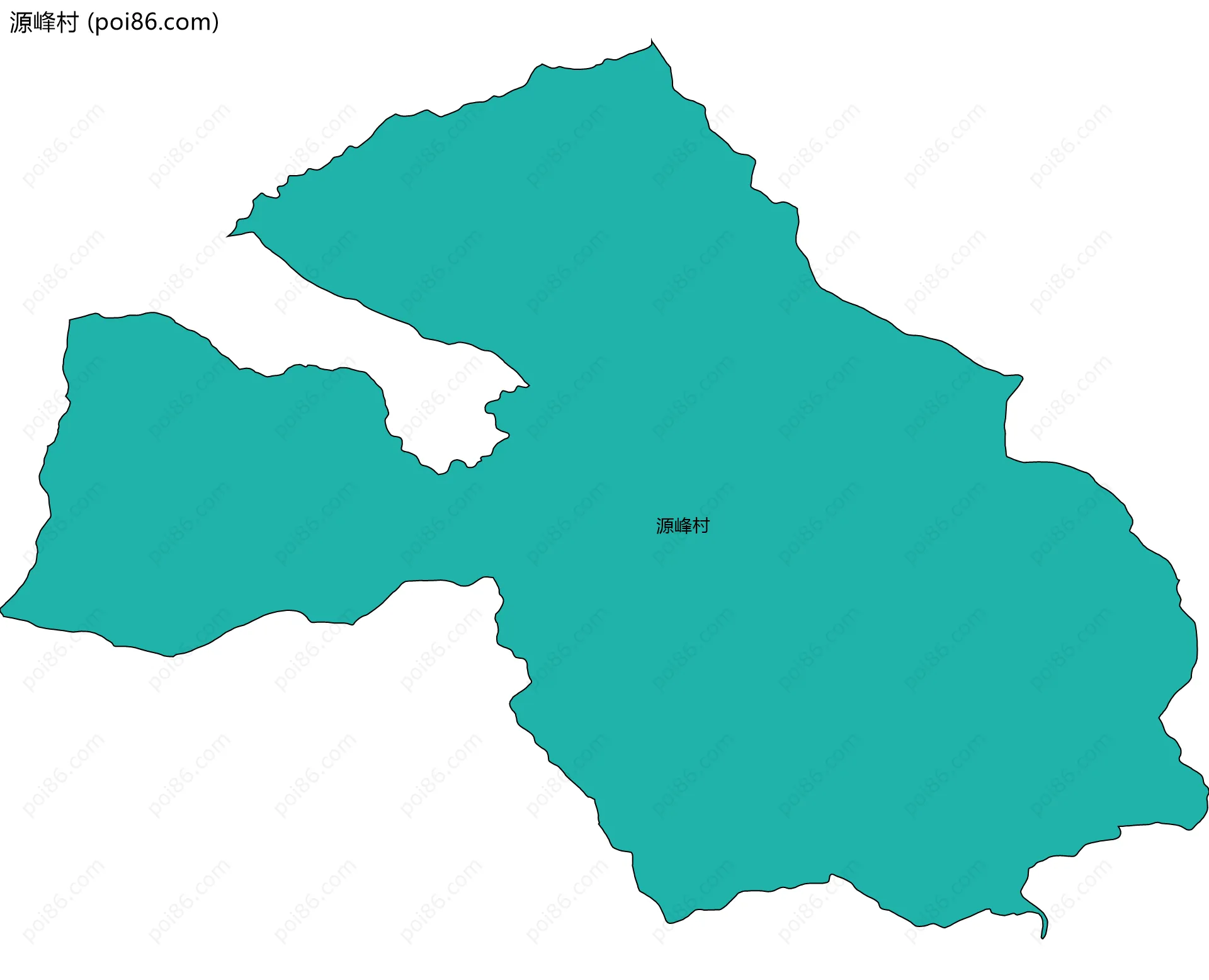 源峰村边界地图