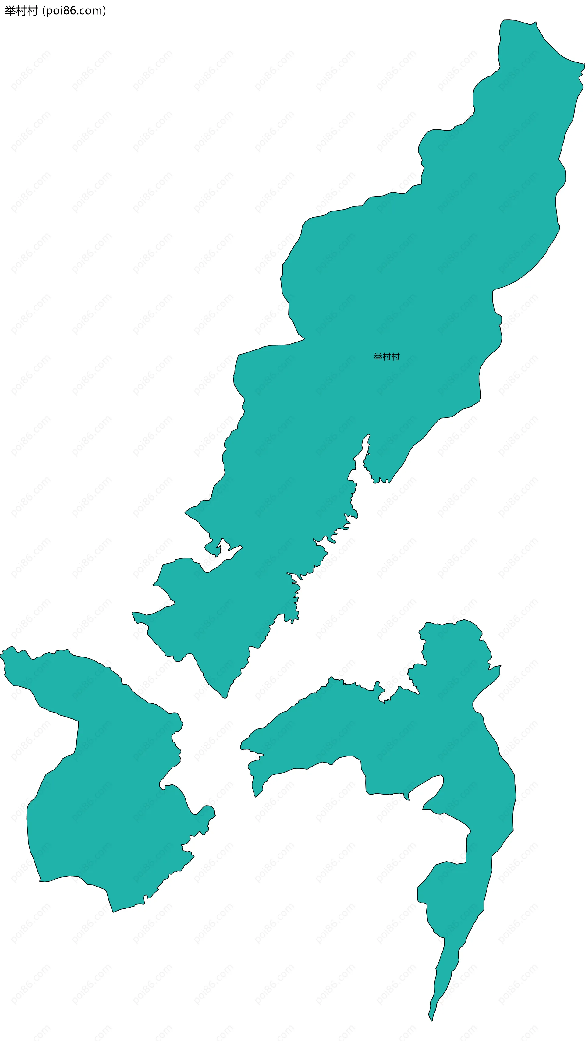 举村村边界地图