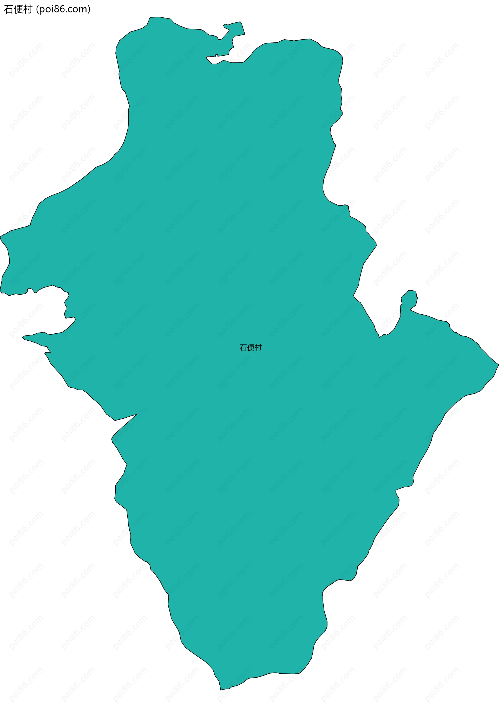 石便村边界地图