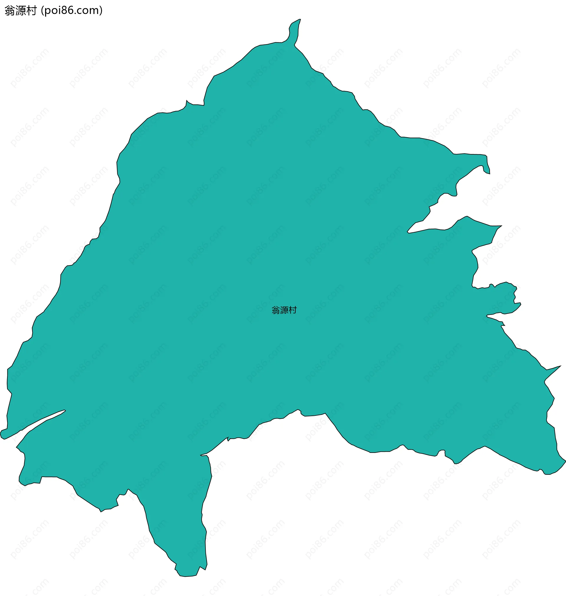 翁源村边界地图