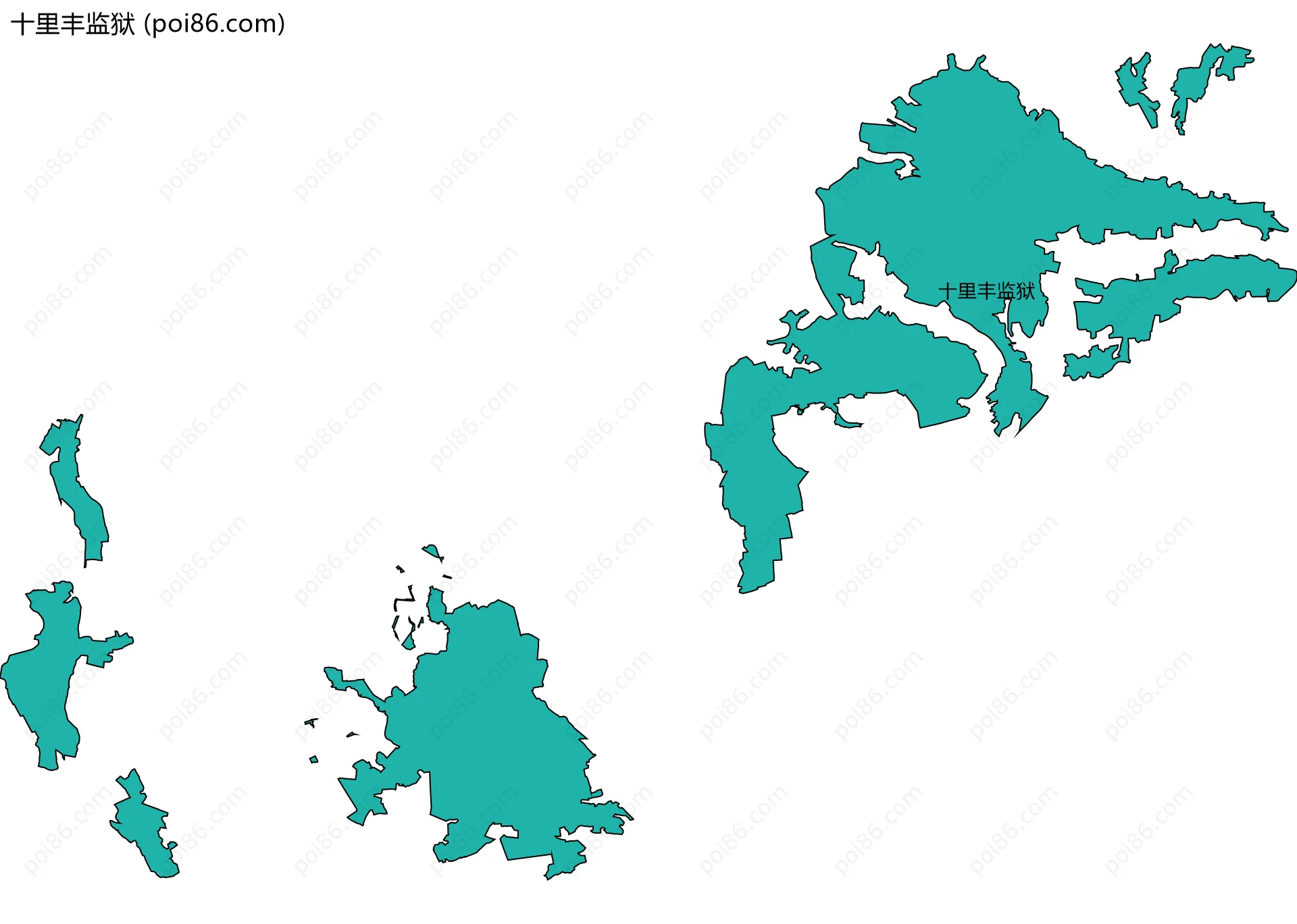 十里丰监狱边界地图