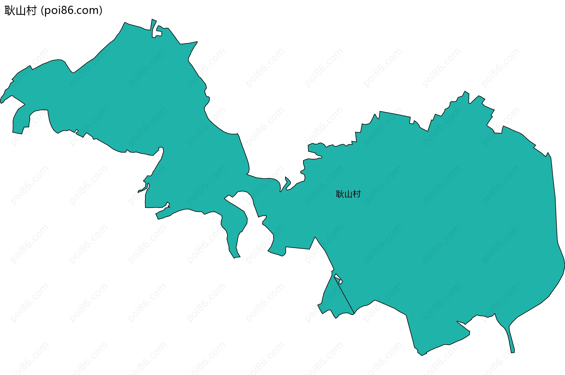 耿山村边界地图