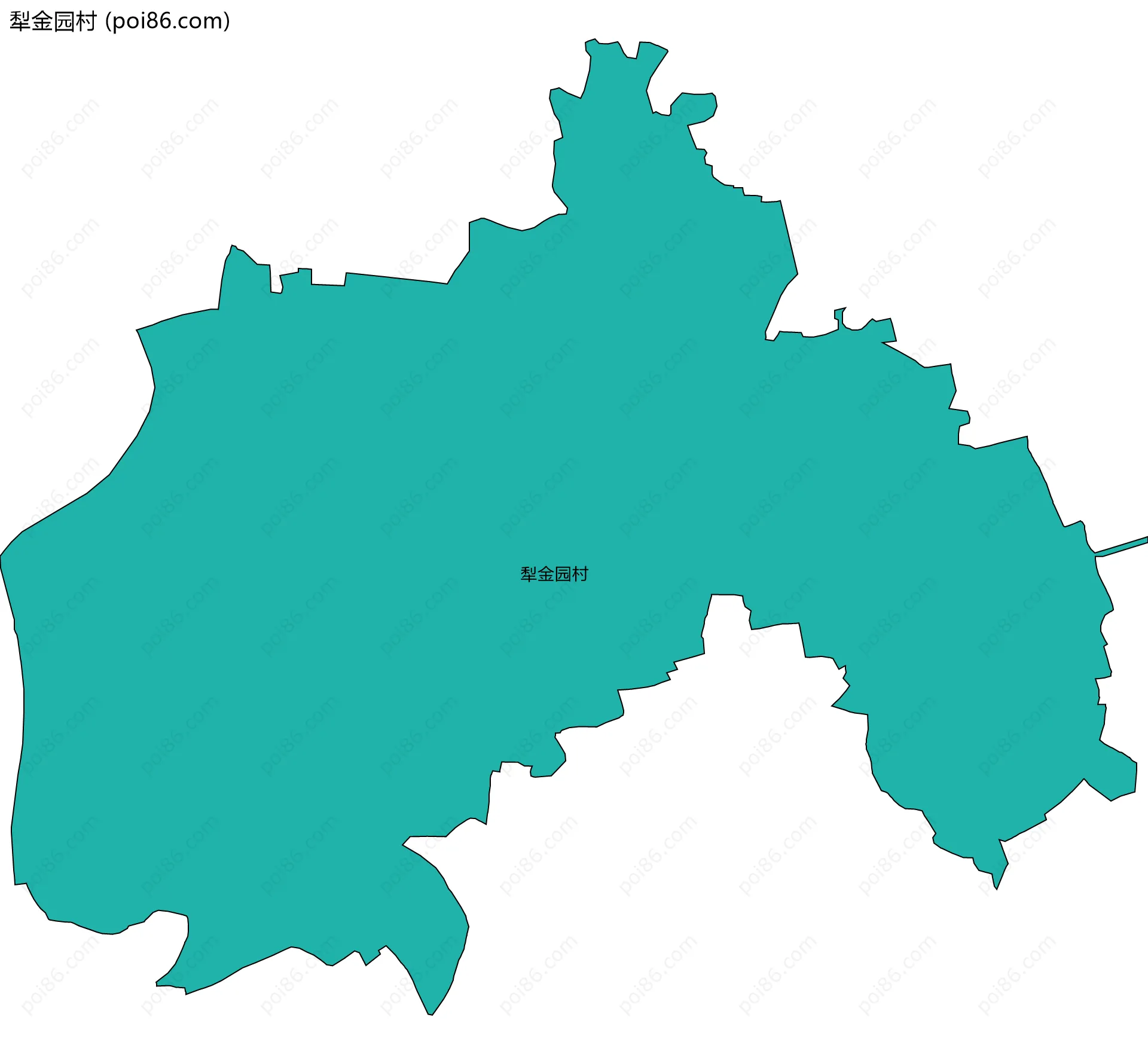 犁金园村边界地图