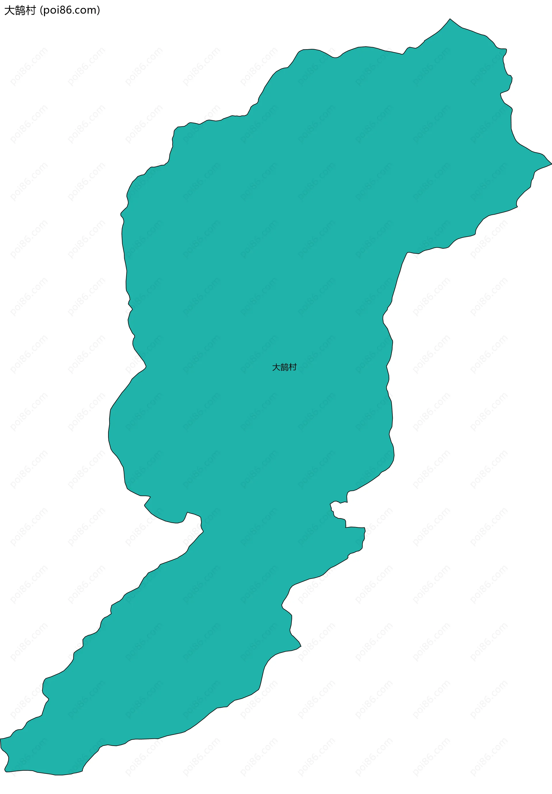 大鹄村边界地图