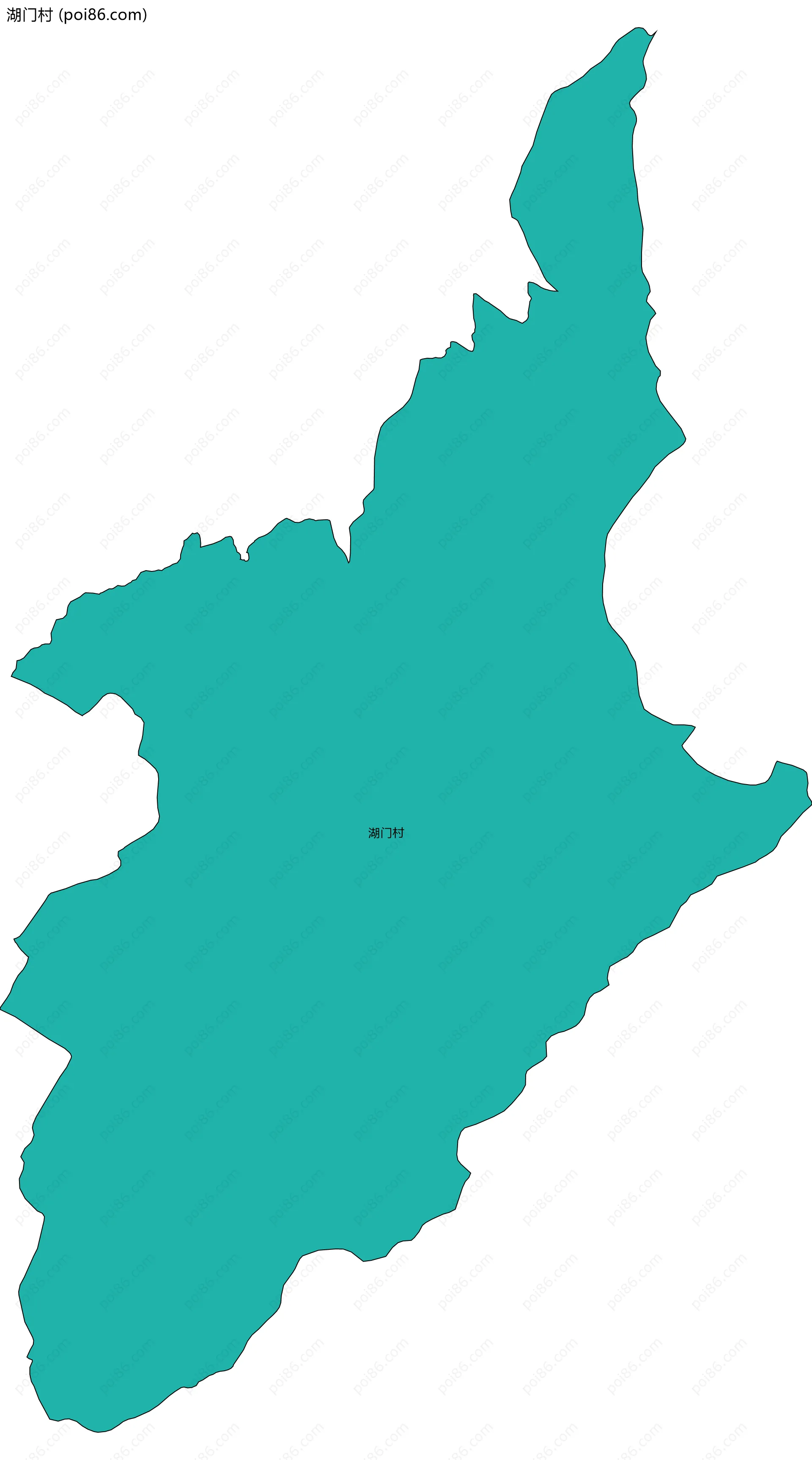 湖门村边界地图