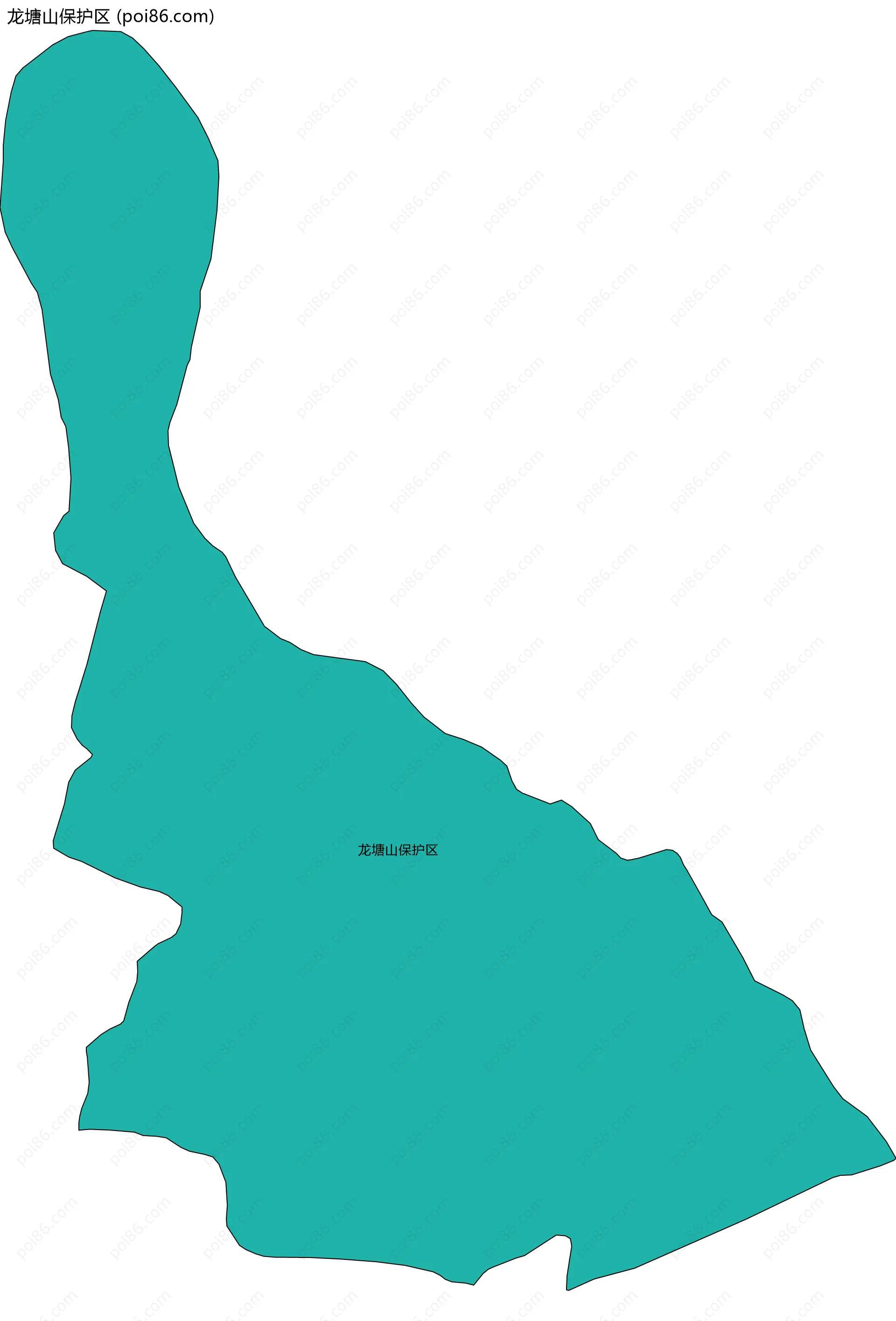 龙塘山保护区边界地图