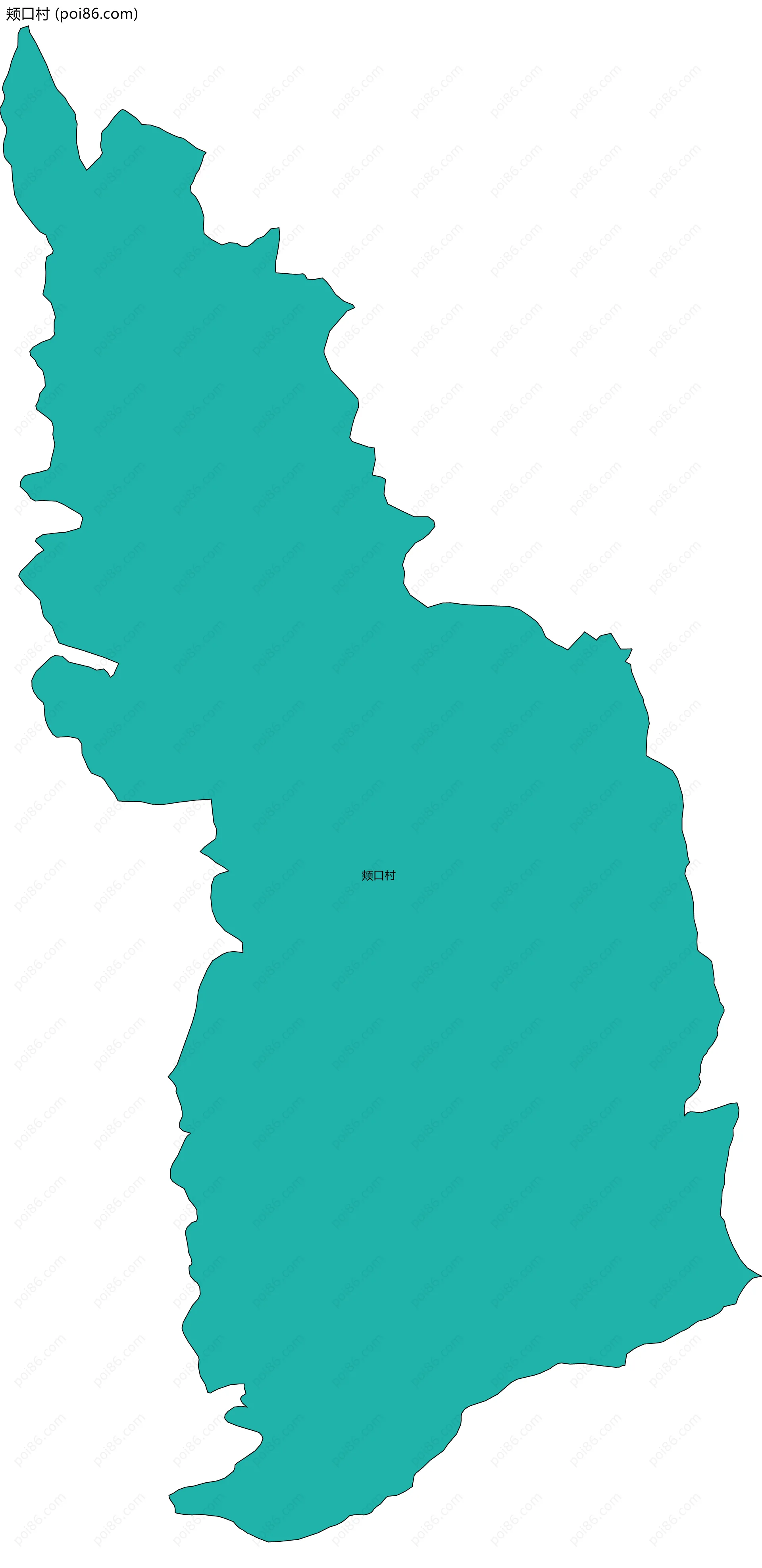 颊口村边界地图