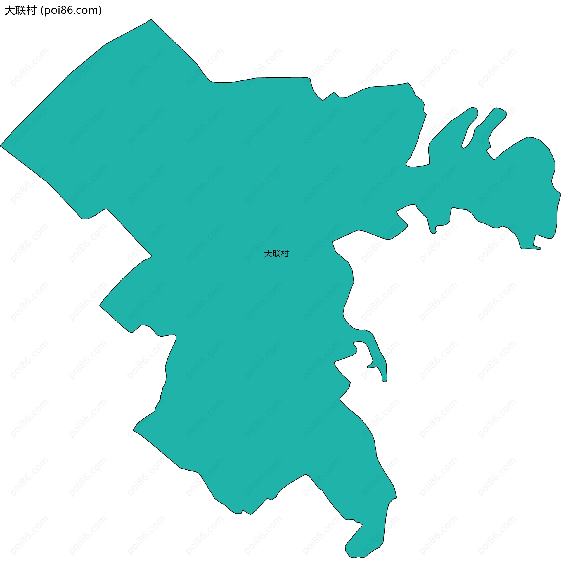 大联村边界地图