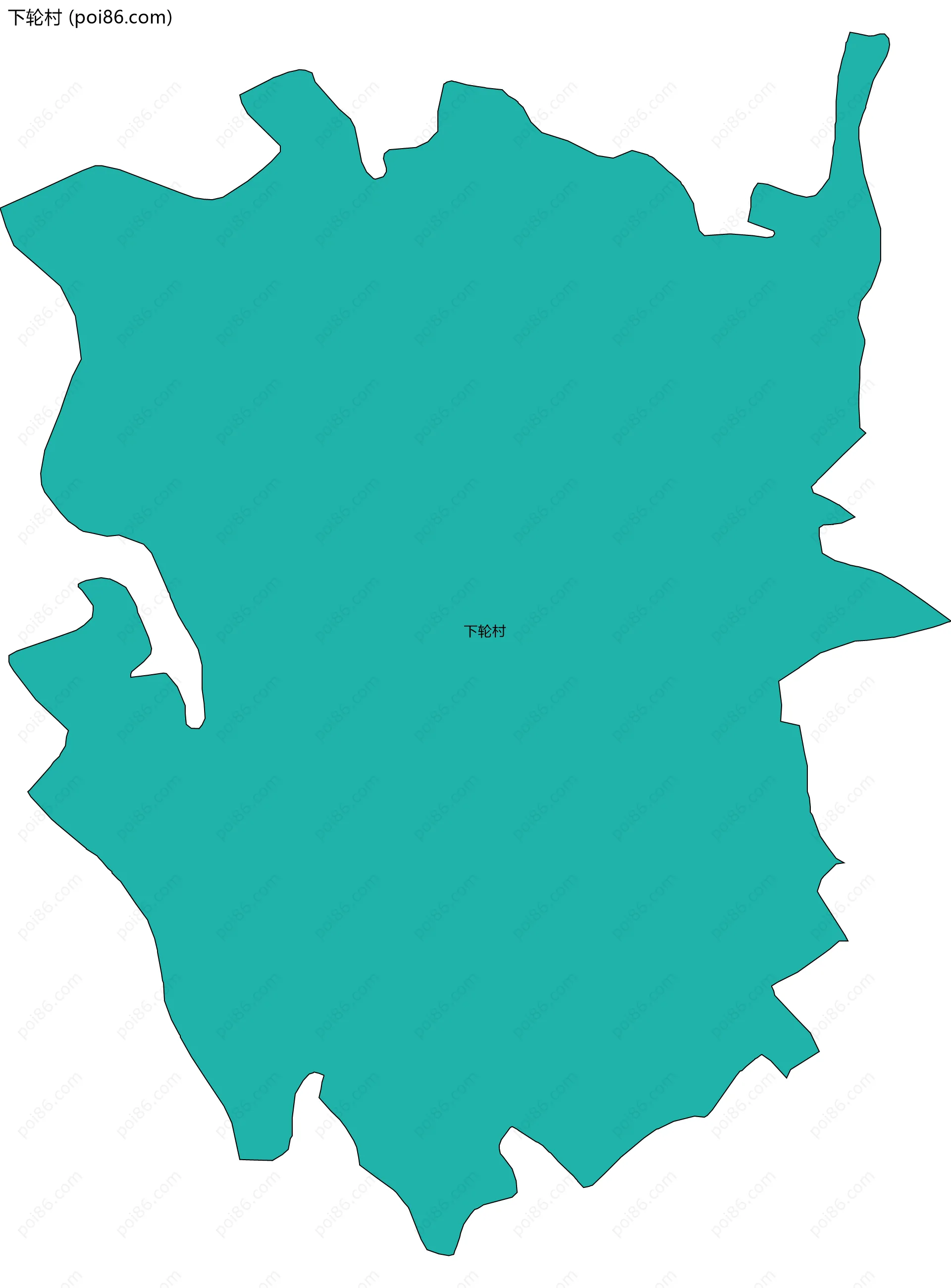 下轮村边界地图