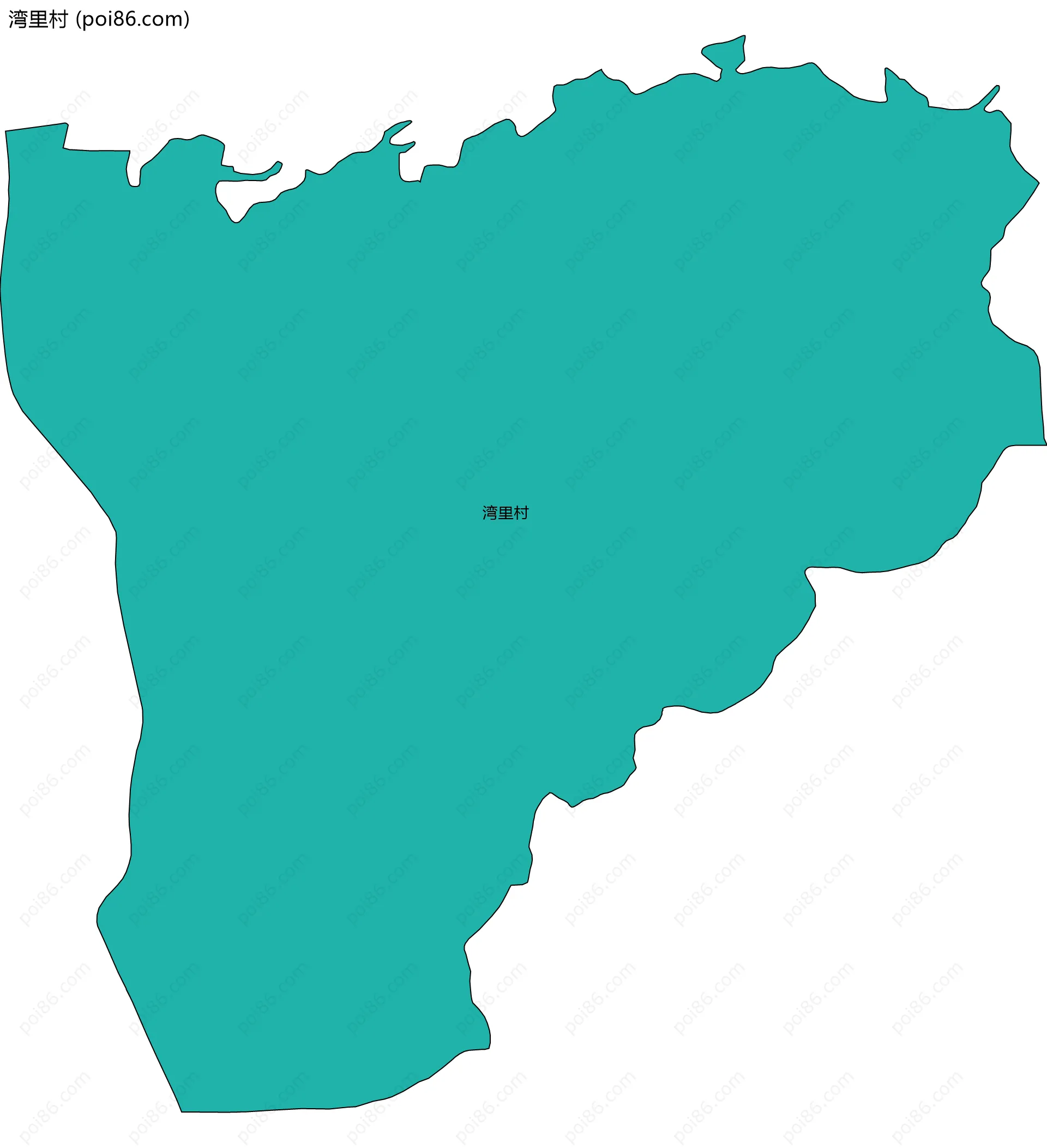 湾里村边界地图