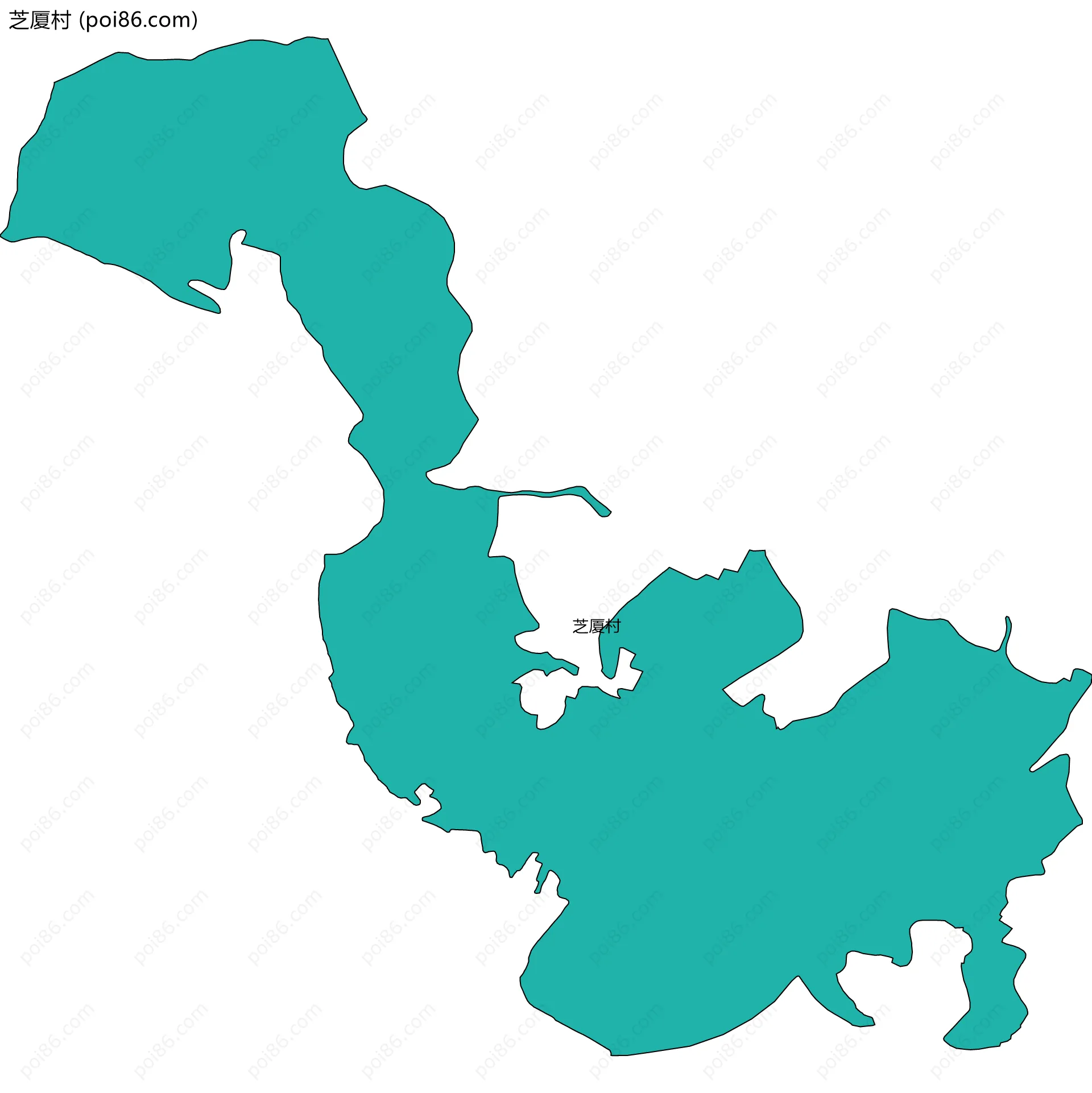 芝厦村边界地图