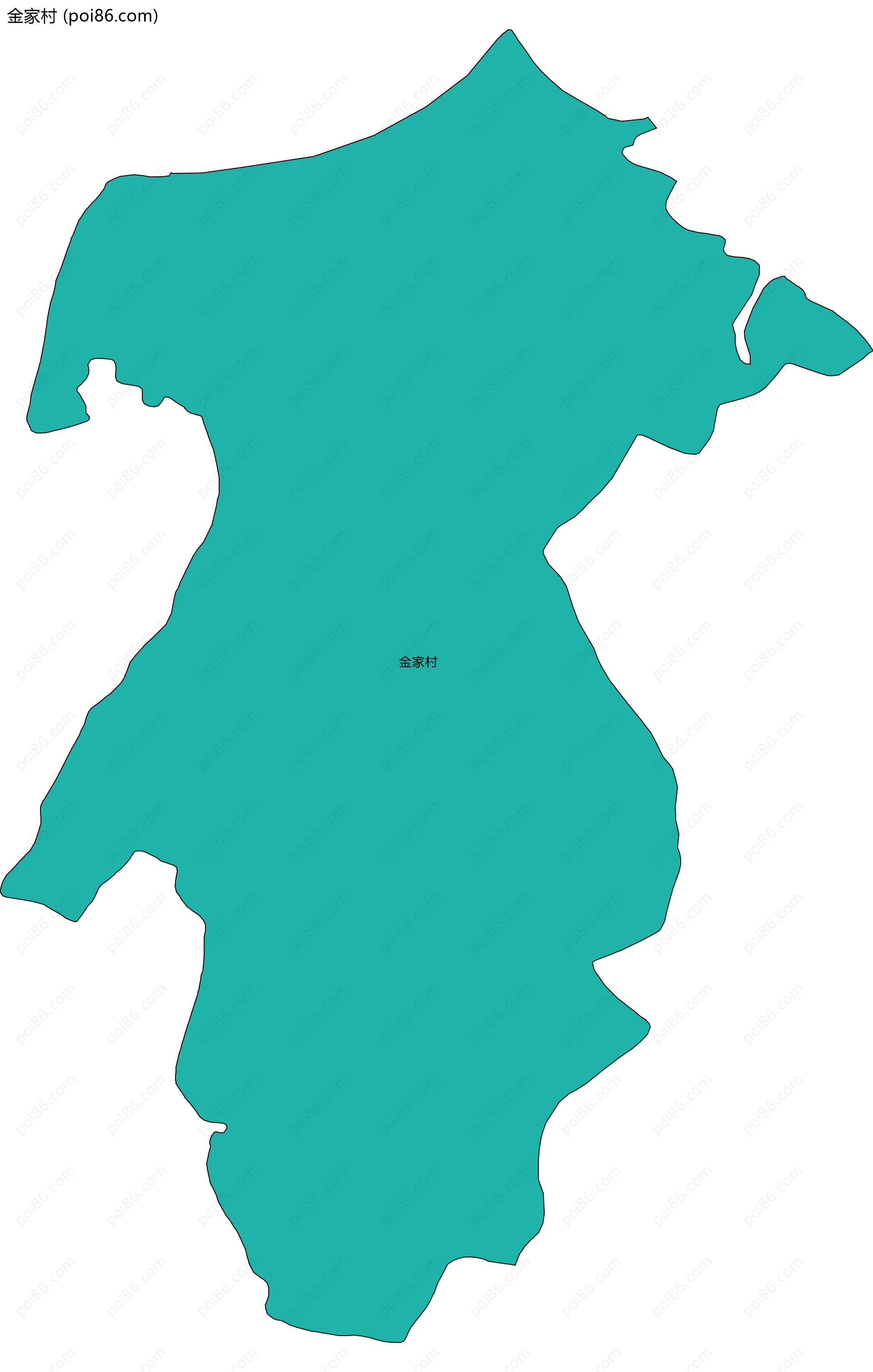 金家村边界地图