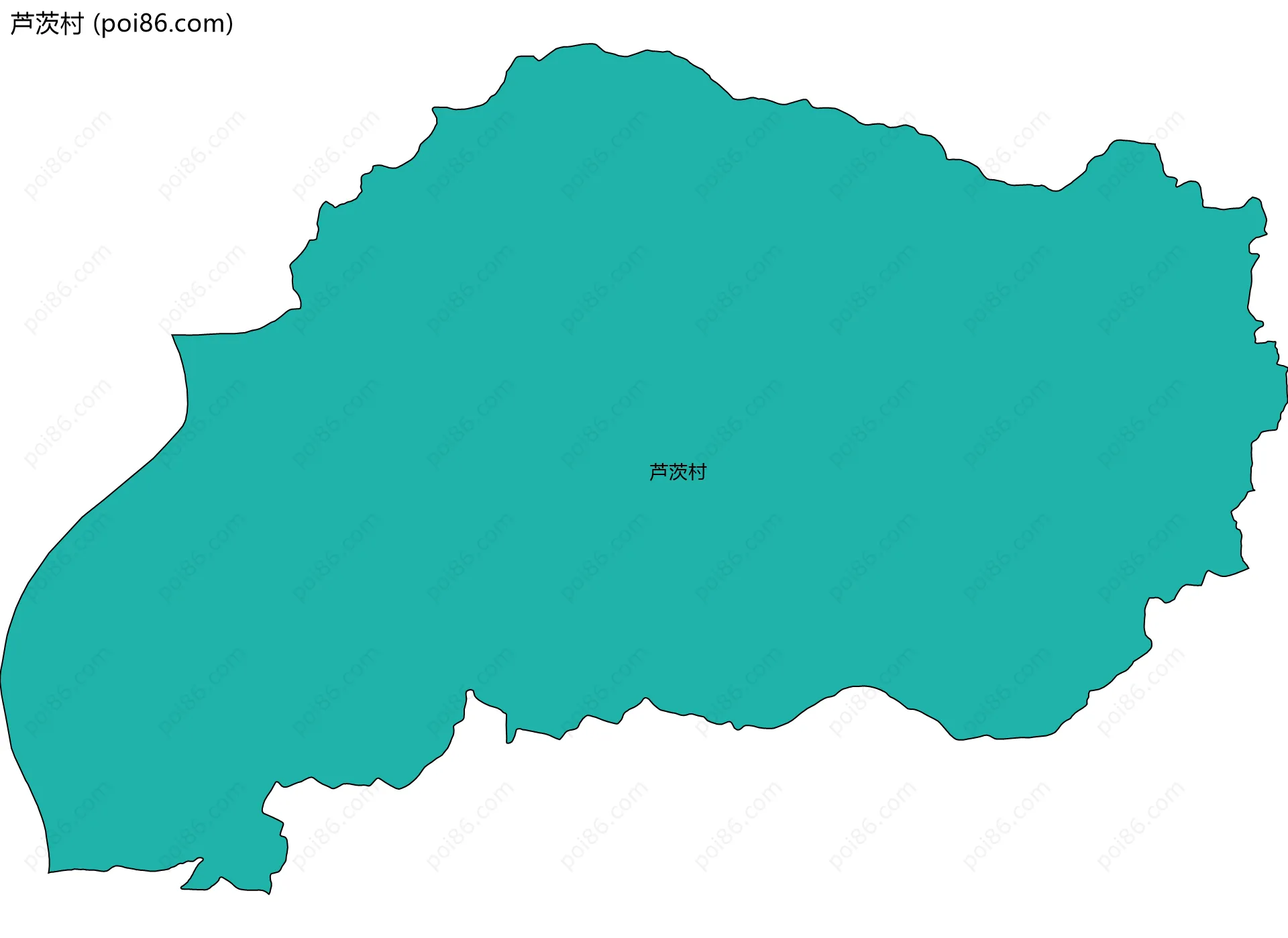 芦茨村边界地图