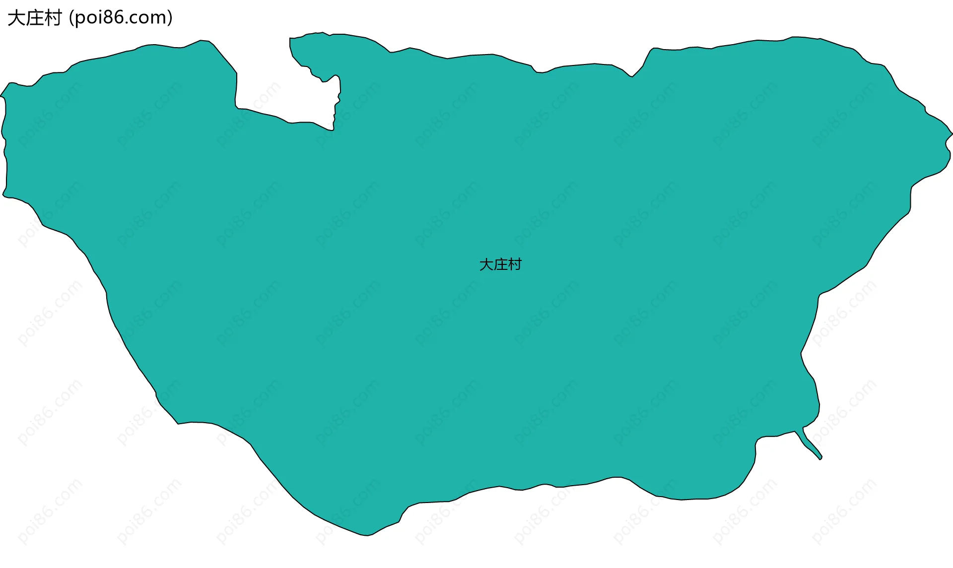 大庄村边界地图