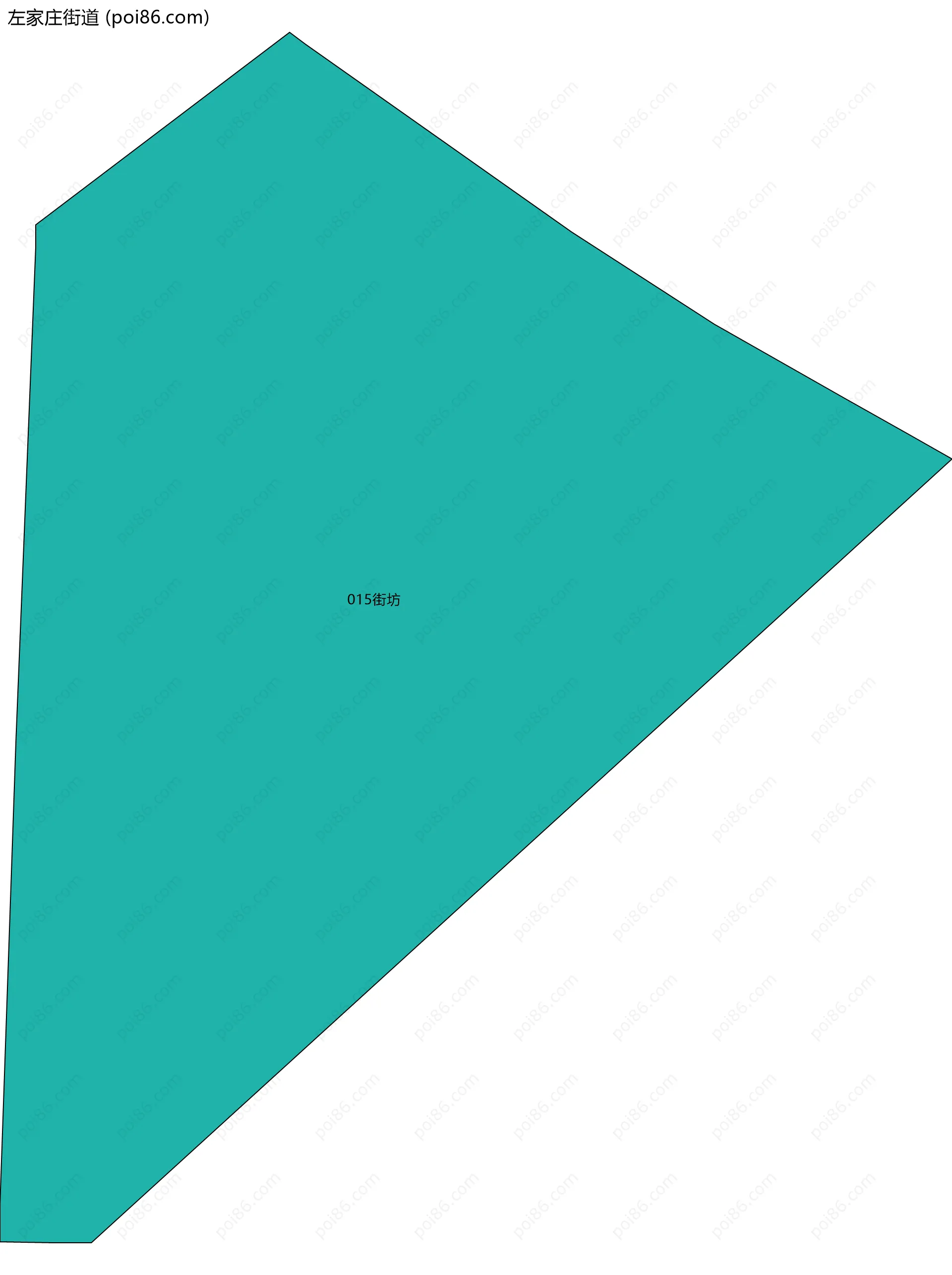 左家庄街道边界地图(五级行政区划)