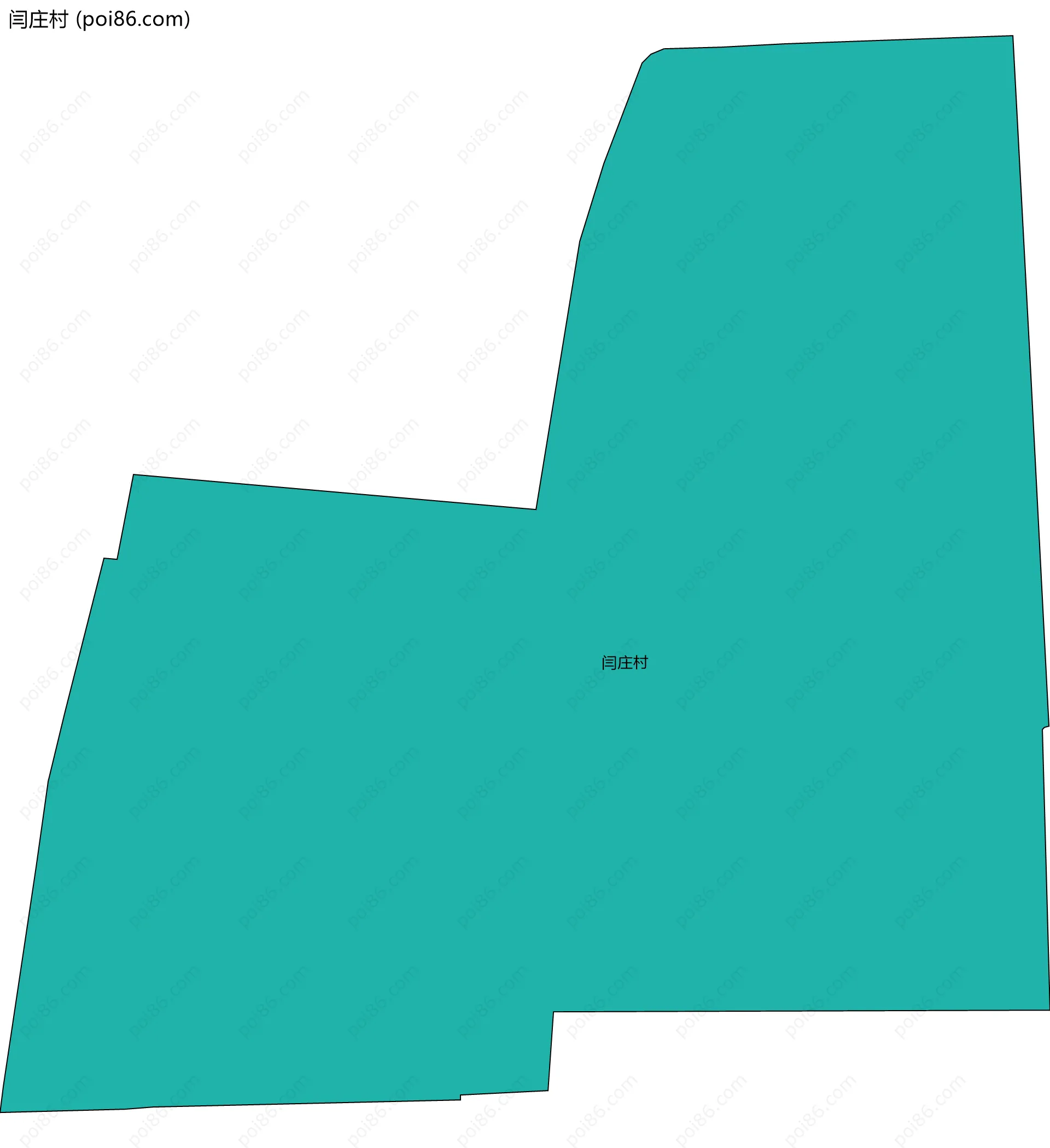 闫庄村边界地图