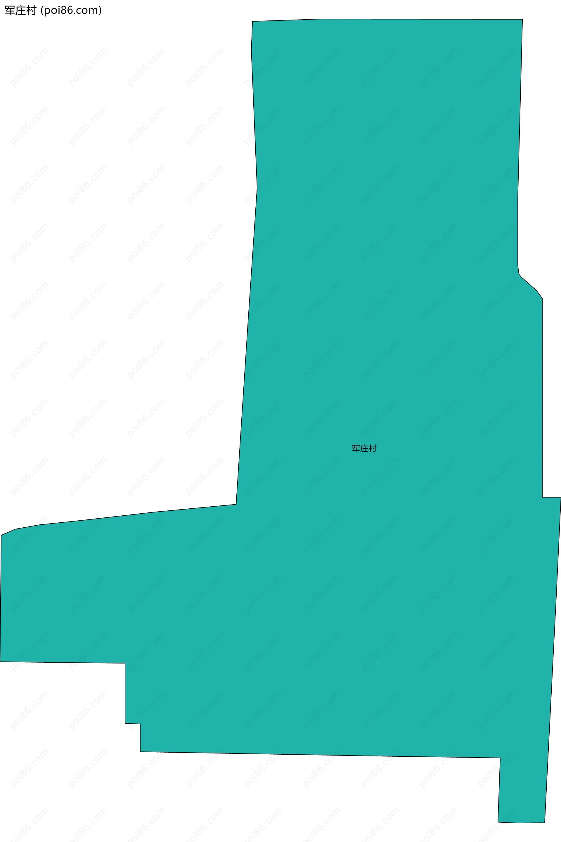 军庄村边界地图
