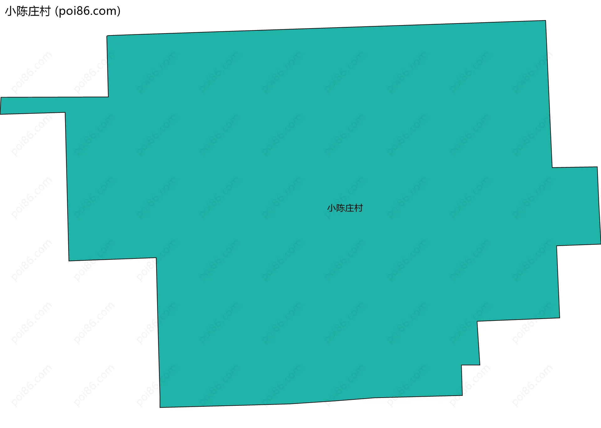 小陈庄村边界地图