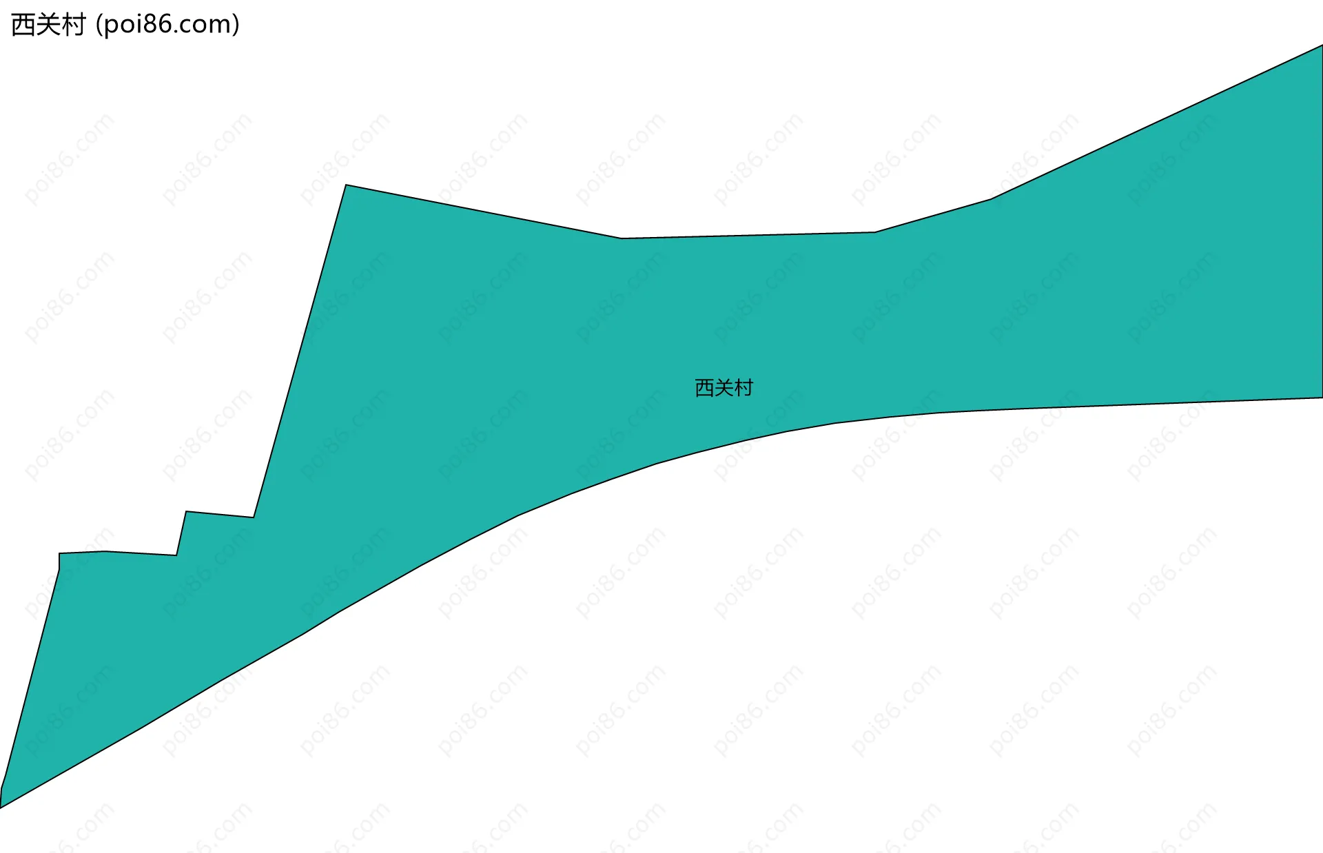 西关村边界地图