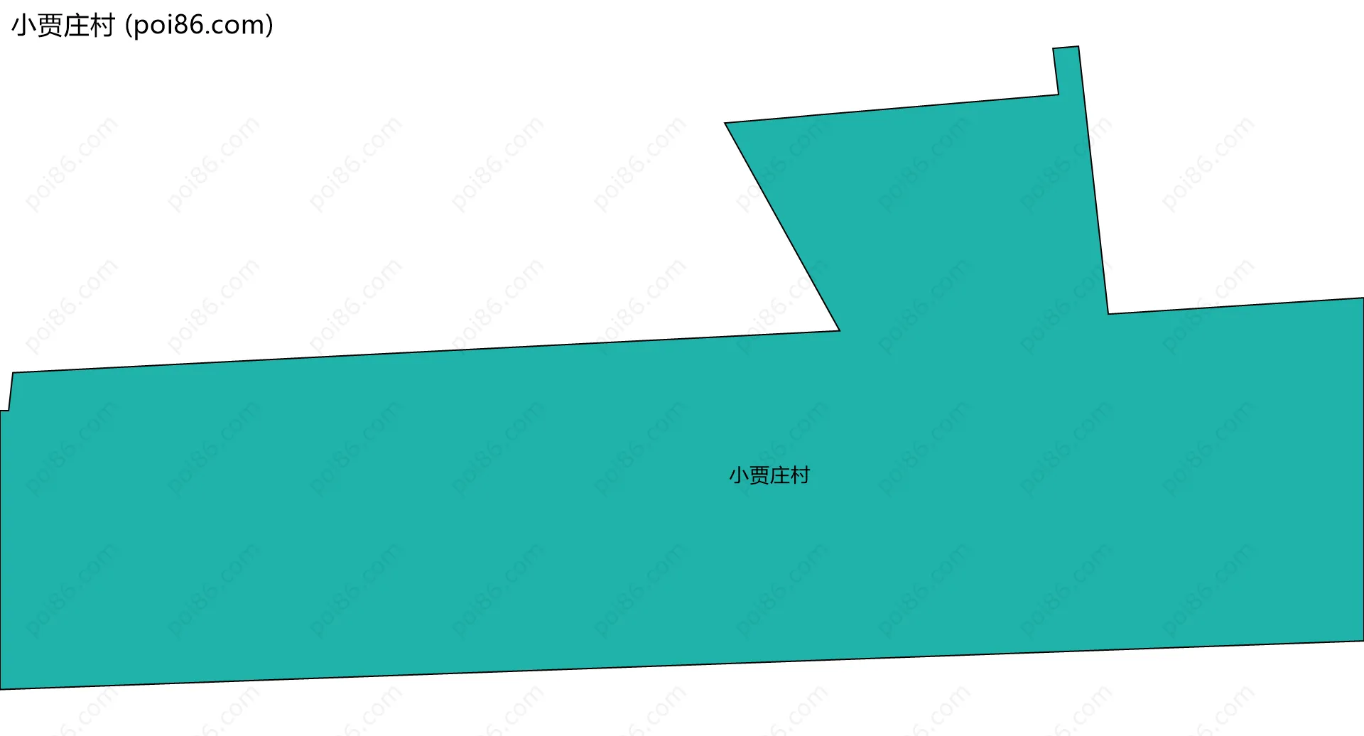 小贾庄村边界地图