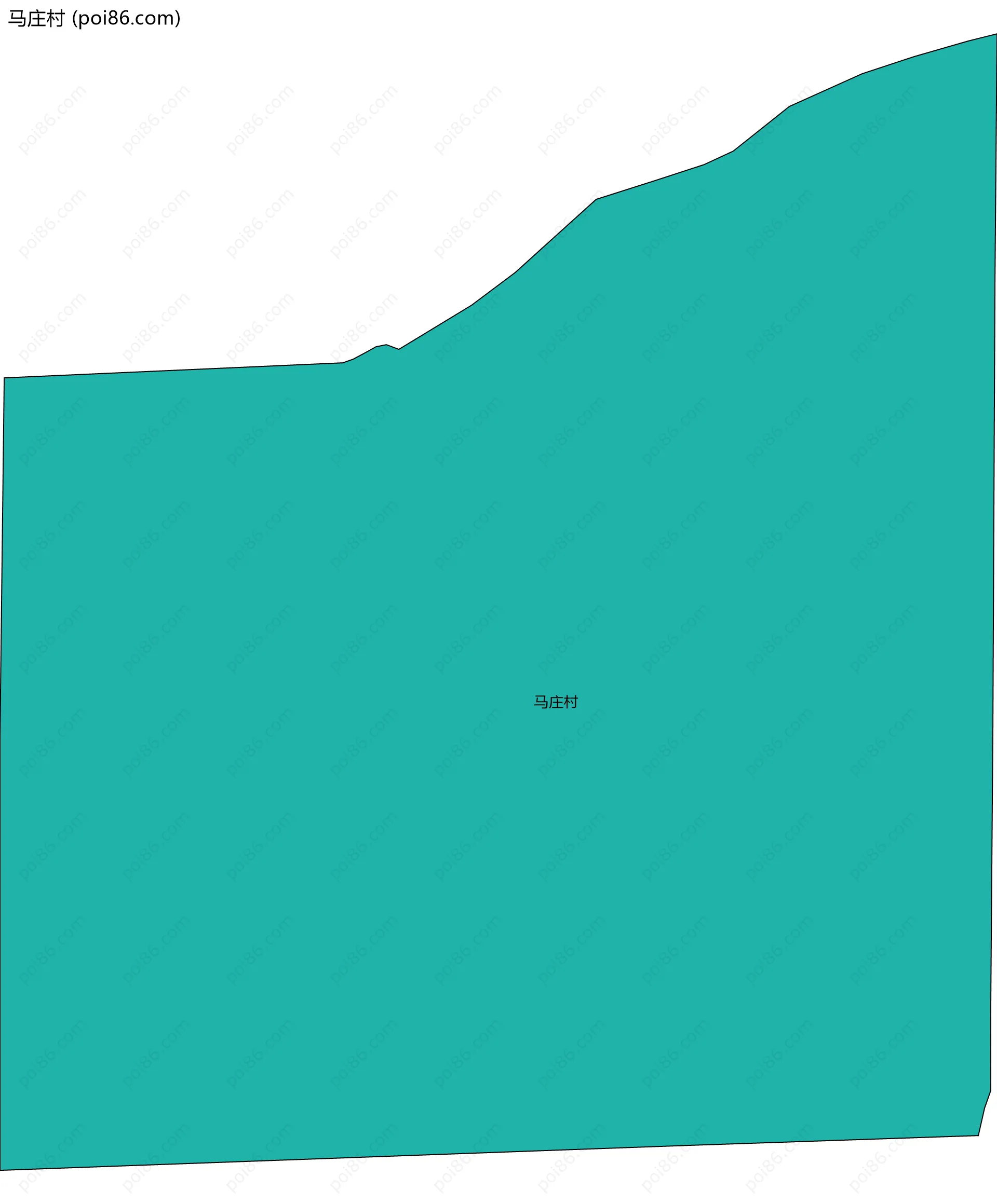 马庄村边界地图