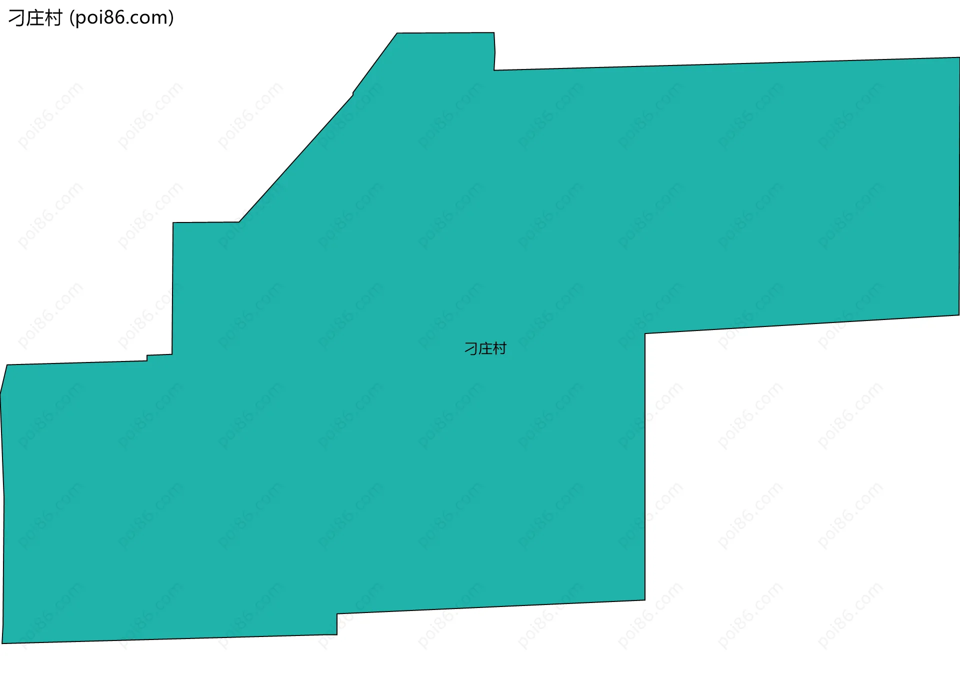 刁庄村边界地图