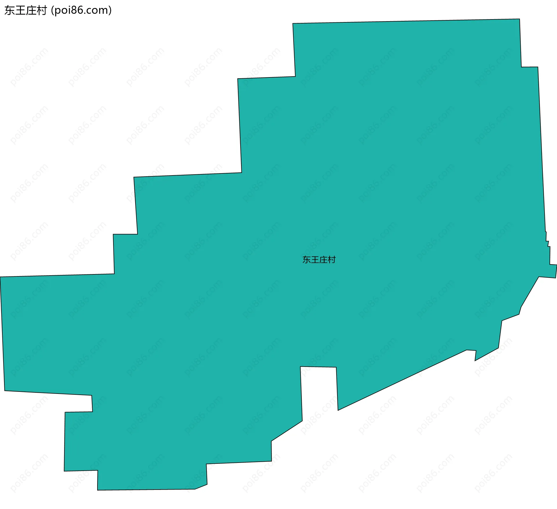东王庄村边界地图