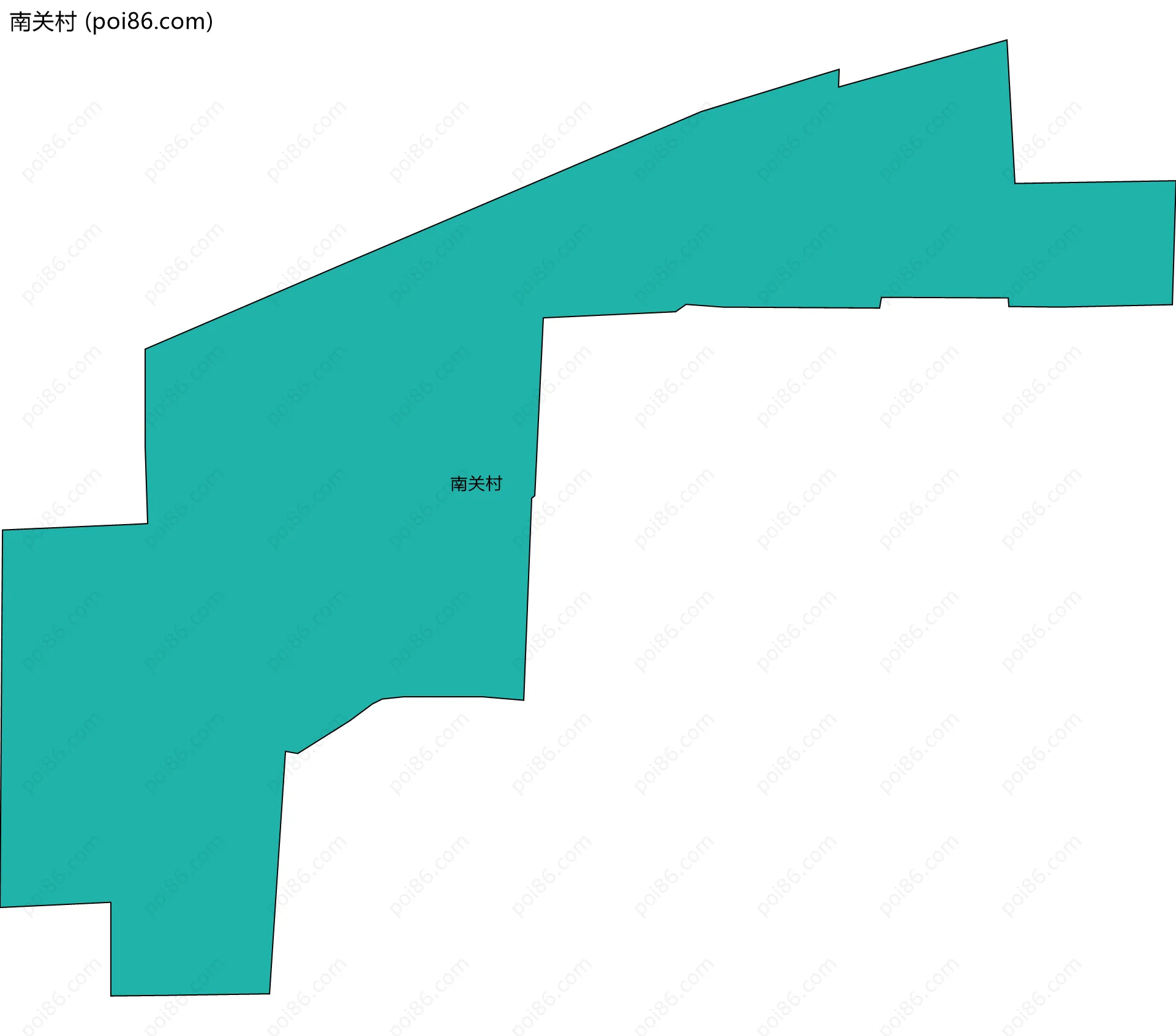 南关村边界地图