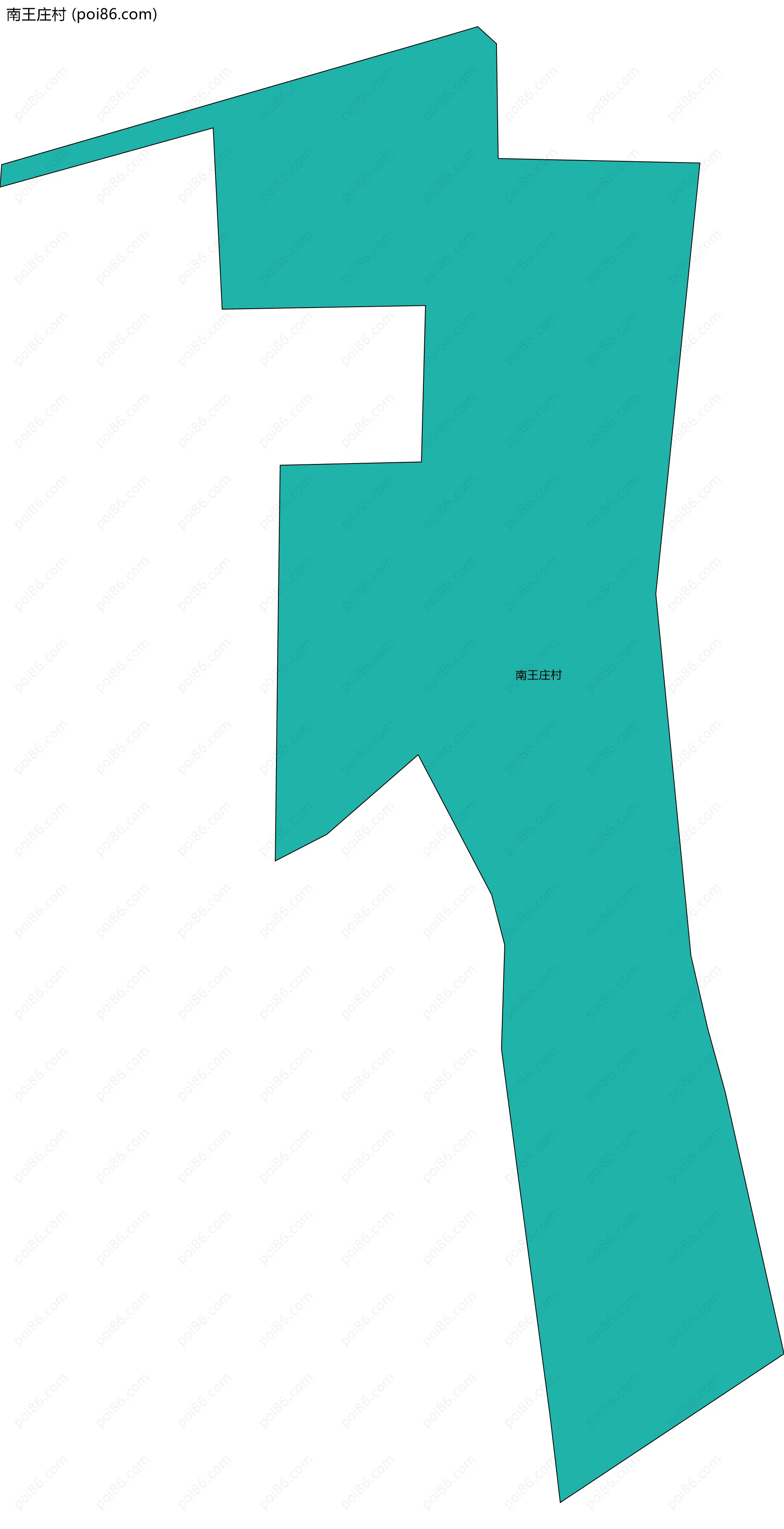 南王庄村边界地图