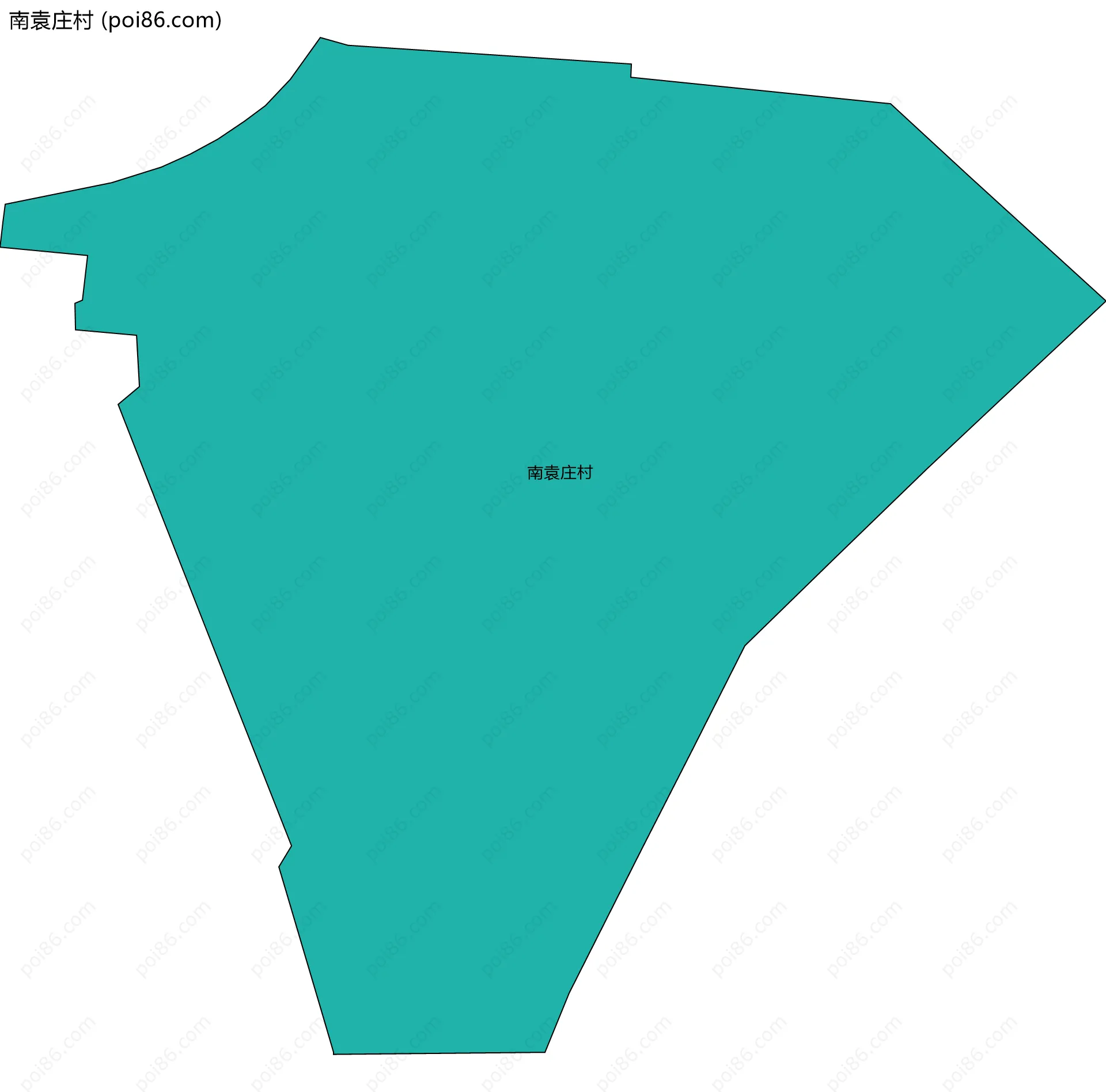 南袁庄村边界地图