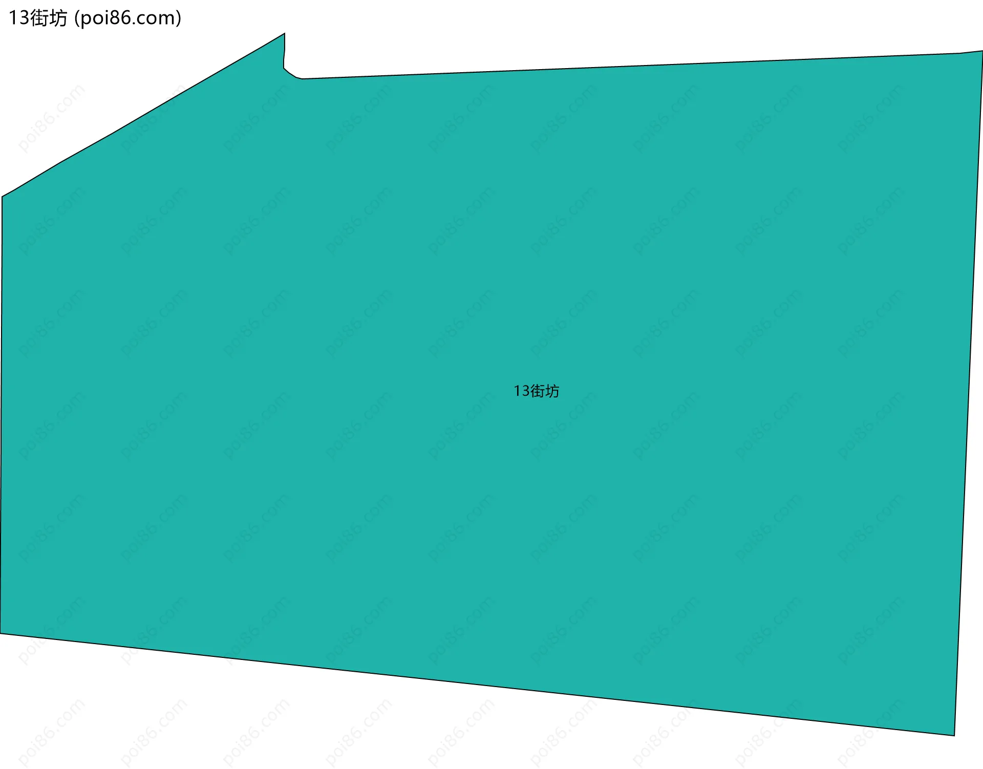 13街坊边界地图