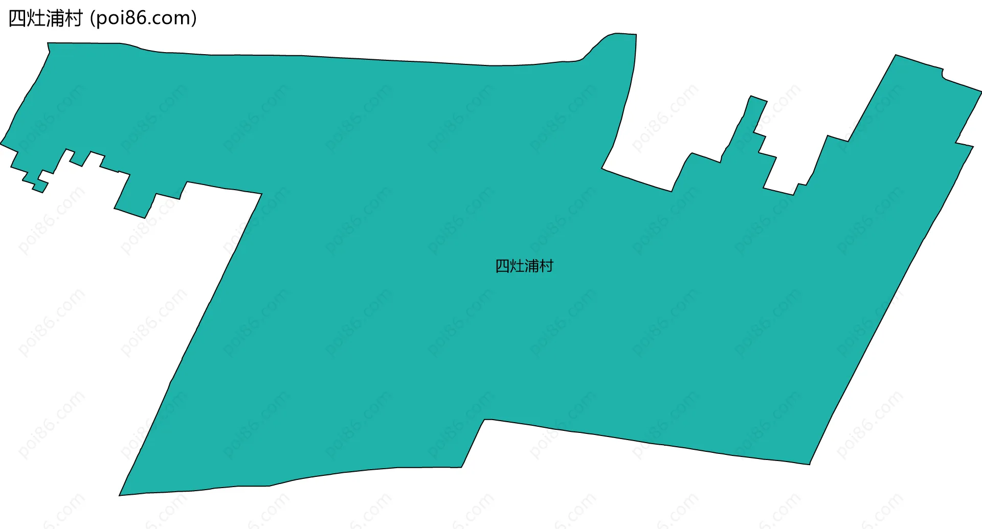 四灶浦村边界地图
