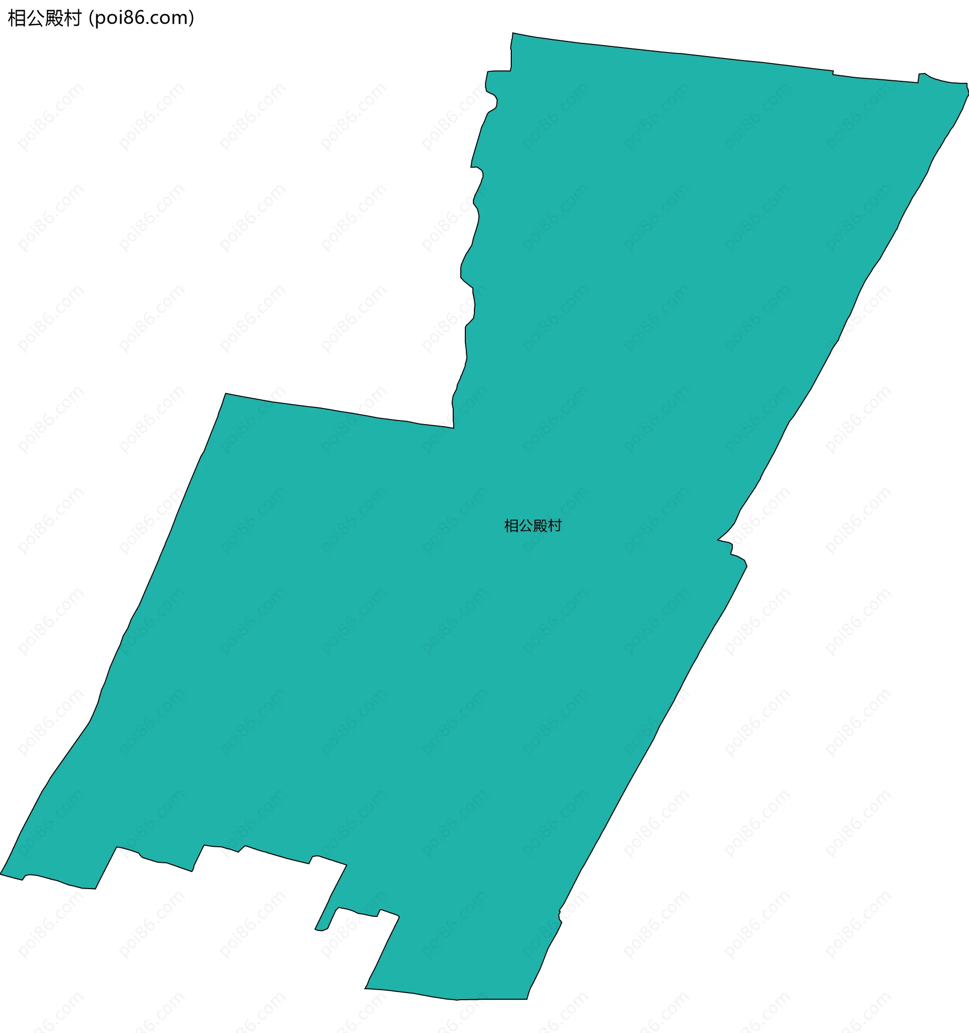 相公殿村边界地图