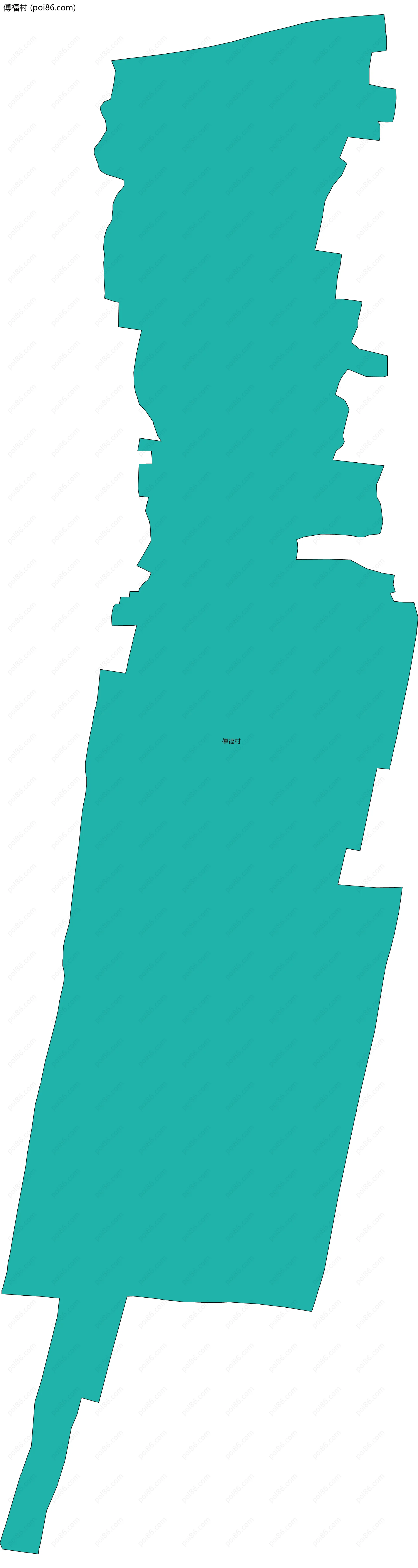 傅福村边界地图