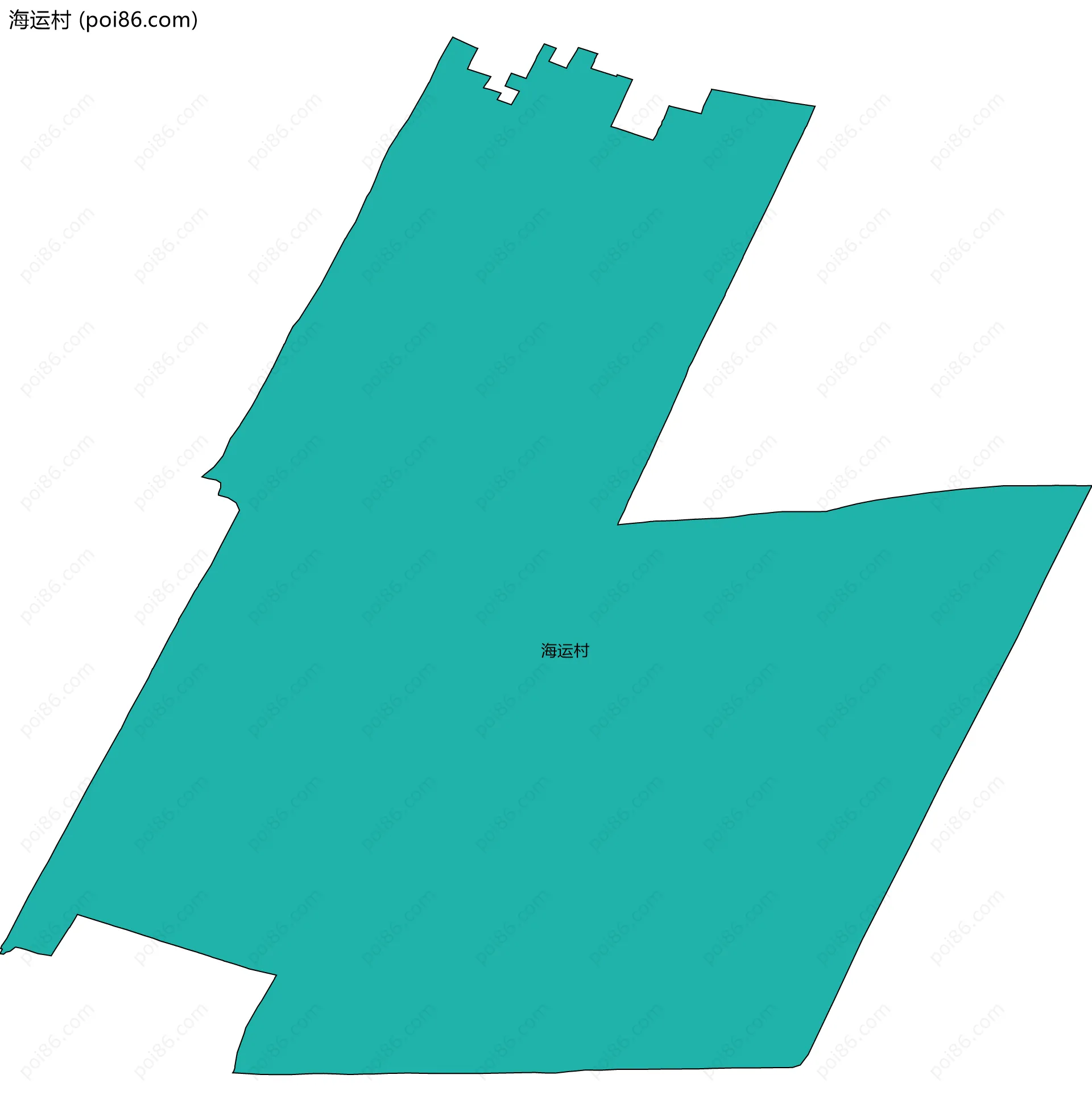 海运村边界地图