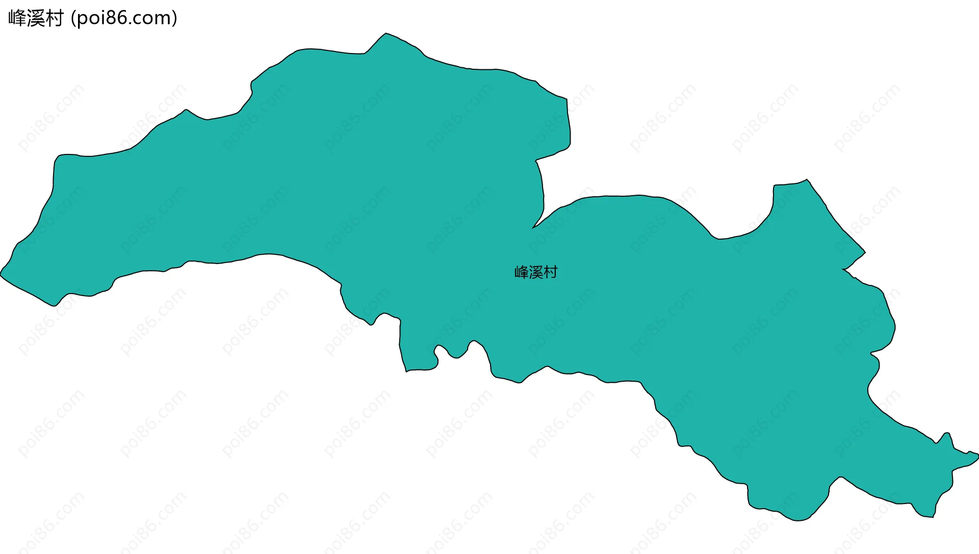 峰溪村边界地图